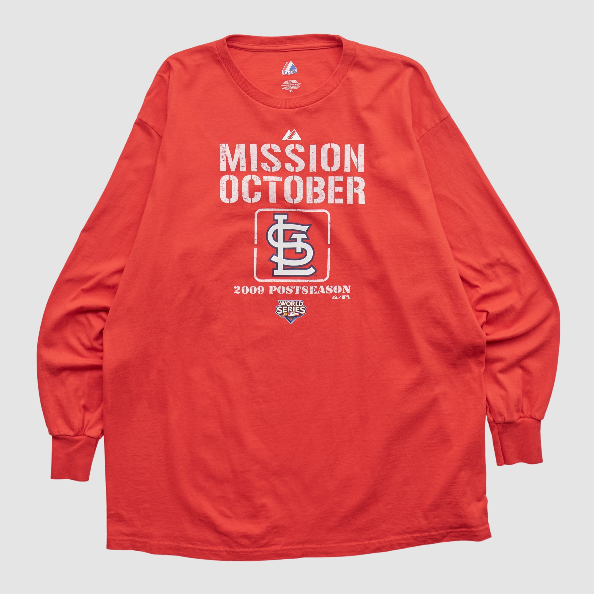 St. Louis Cardinals Majestic 2009 Long Sleeve T-shirt - Red - XL