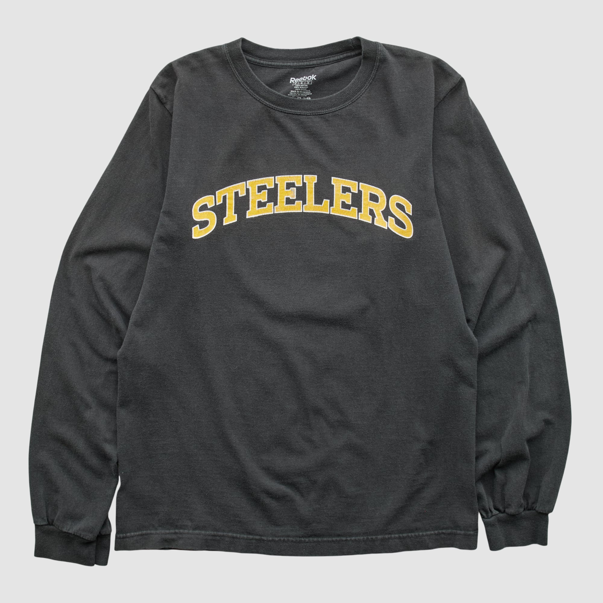 Pittsburgh Steelers Reebok 2010s Long Sleeve T-shirt - Black - S