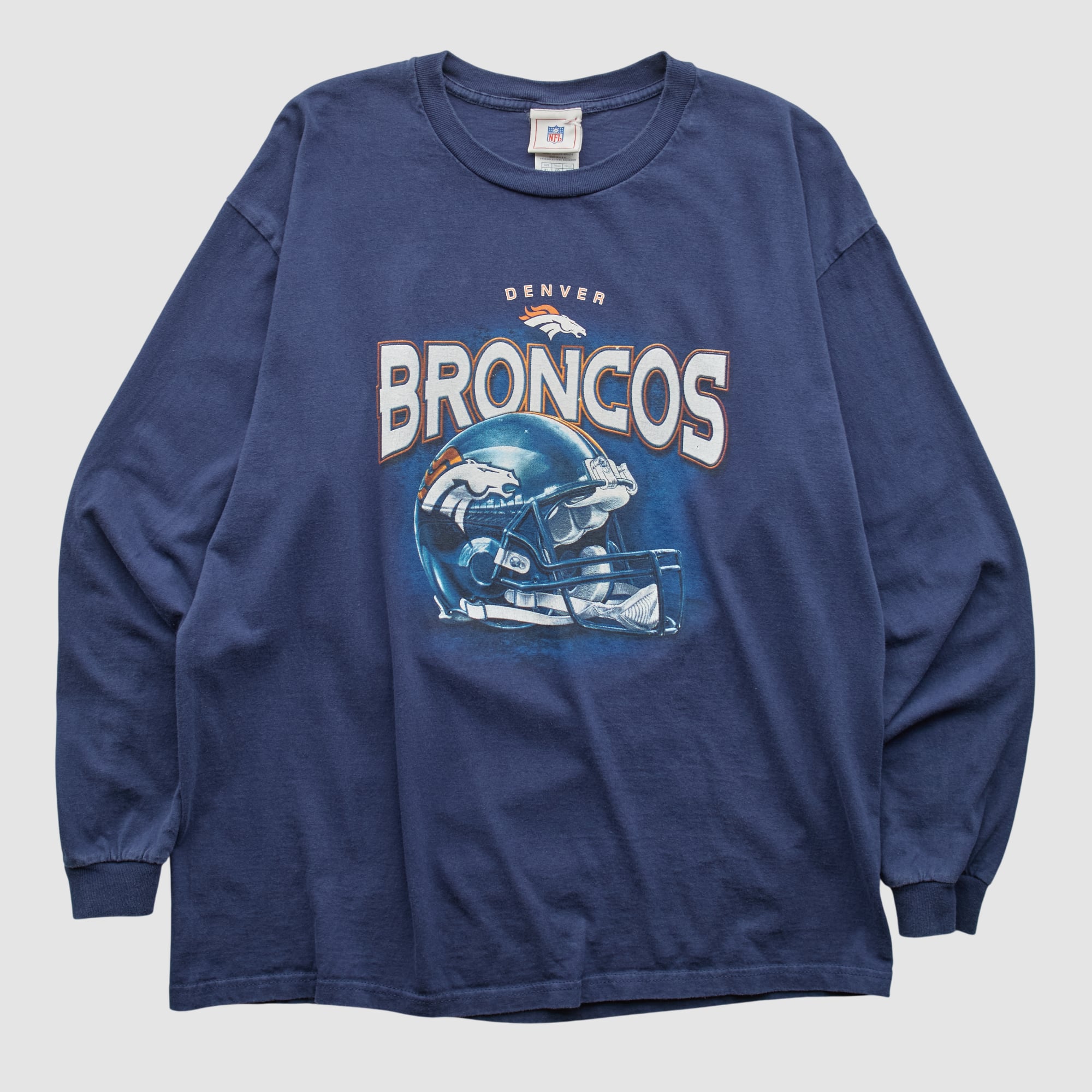 Denver Broncos NFL 2000s Long Sleeve T-shirt - Navy - M