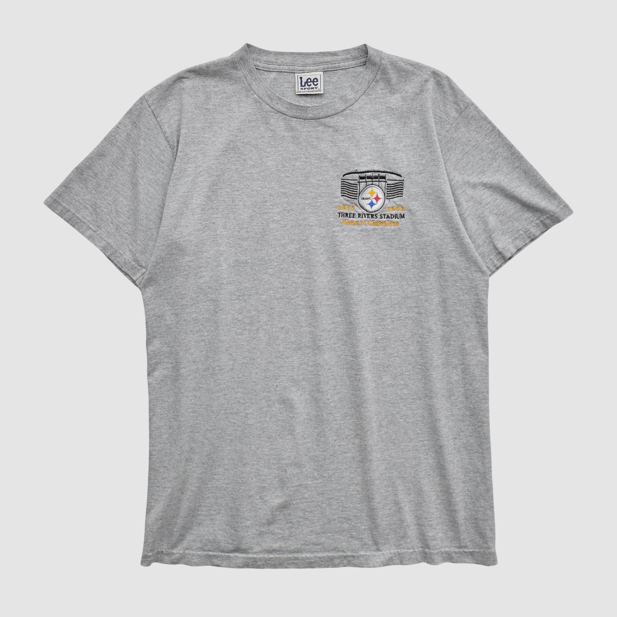 Pittsburgh Steelers Lee Apparel 2000 T-shirt - Heather Gray - M