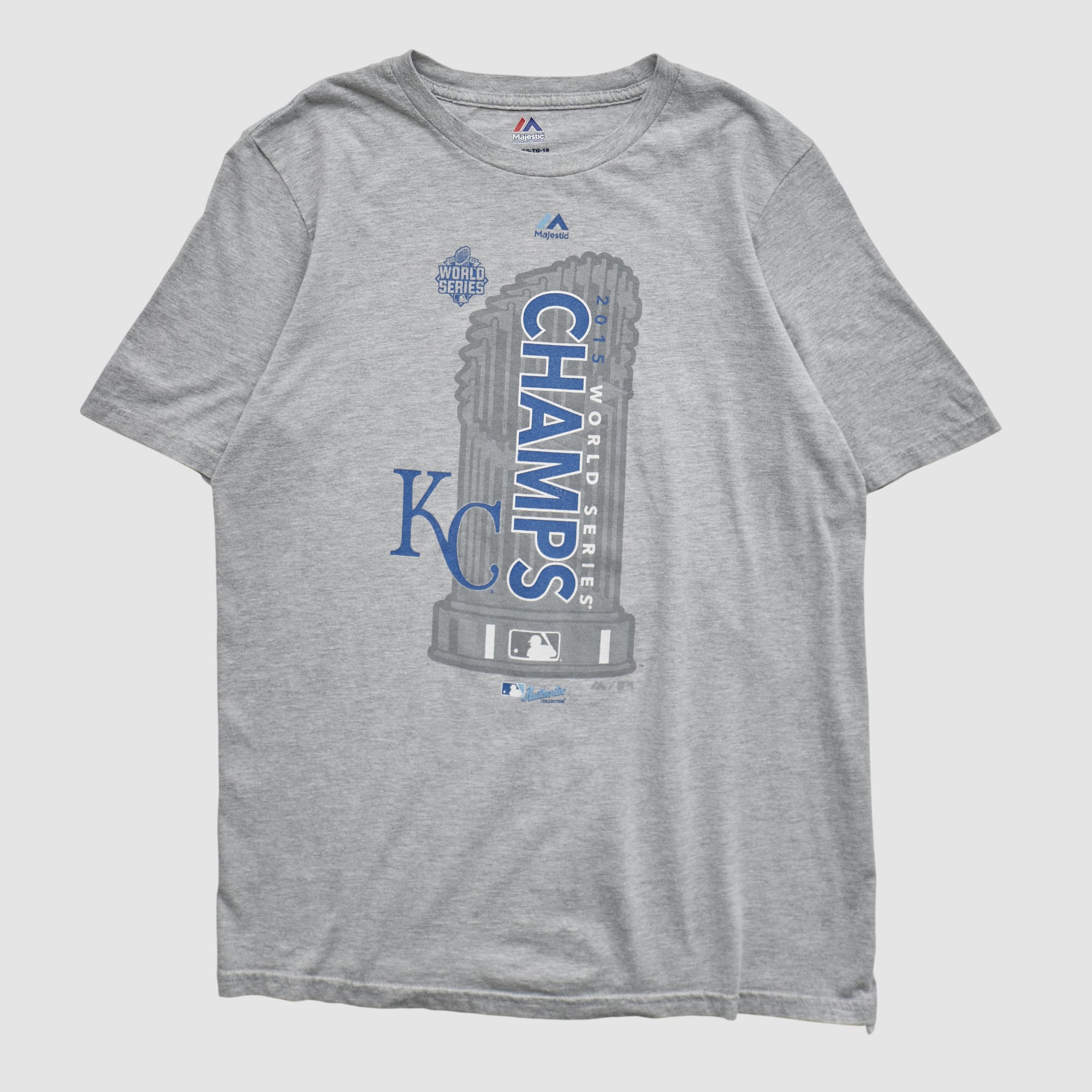 Kansas City Royals Majestic 2015 T-shirt - Heather Gray - S