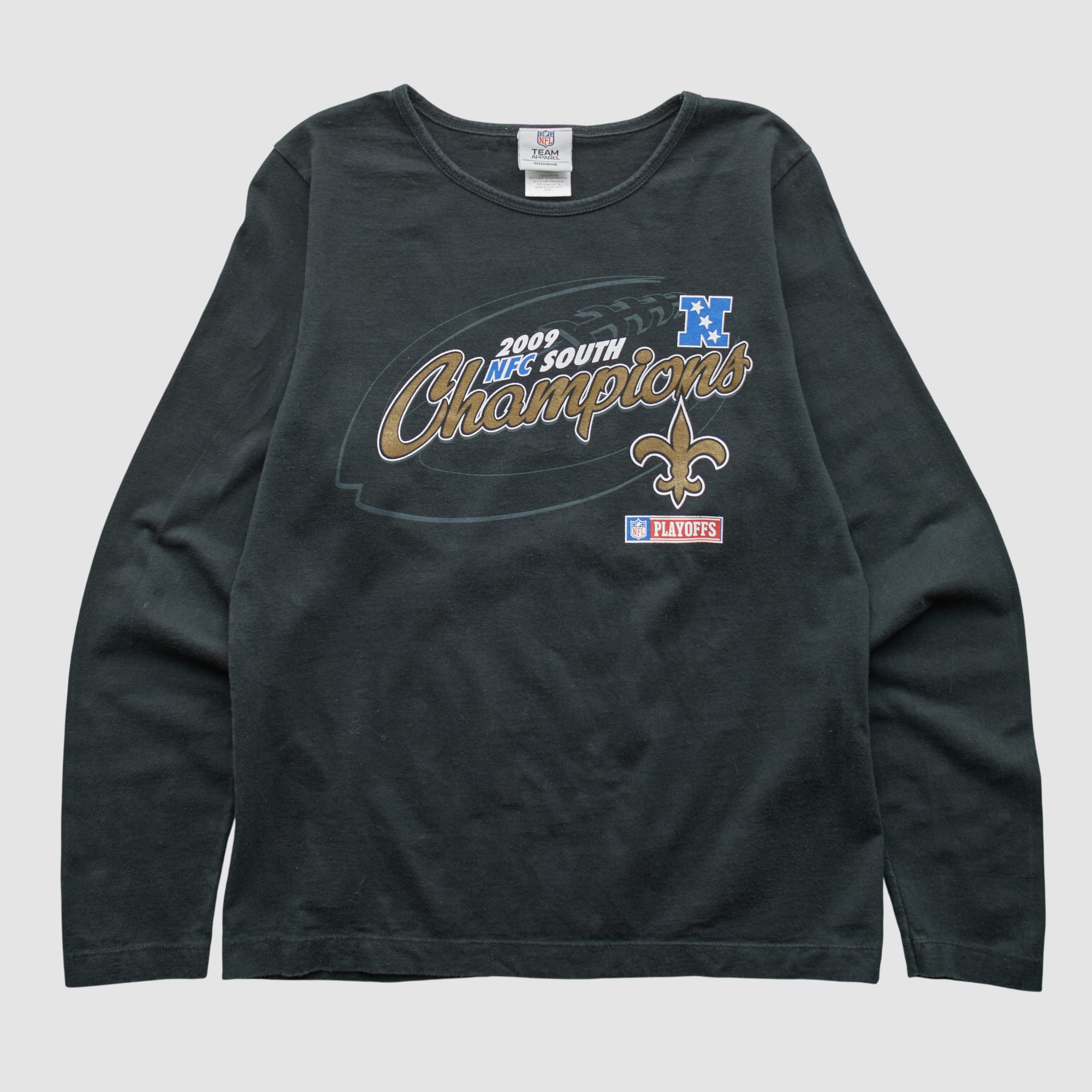 New Orleans Saints NFL 2009 Long Sleeve T-shirt - Black - S