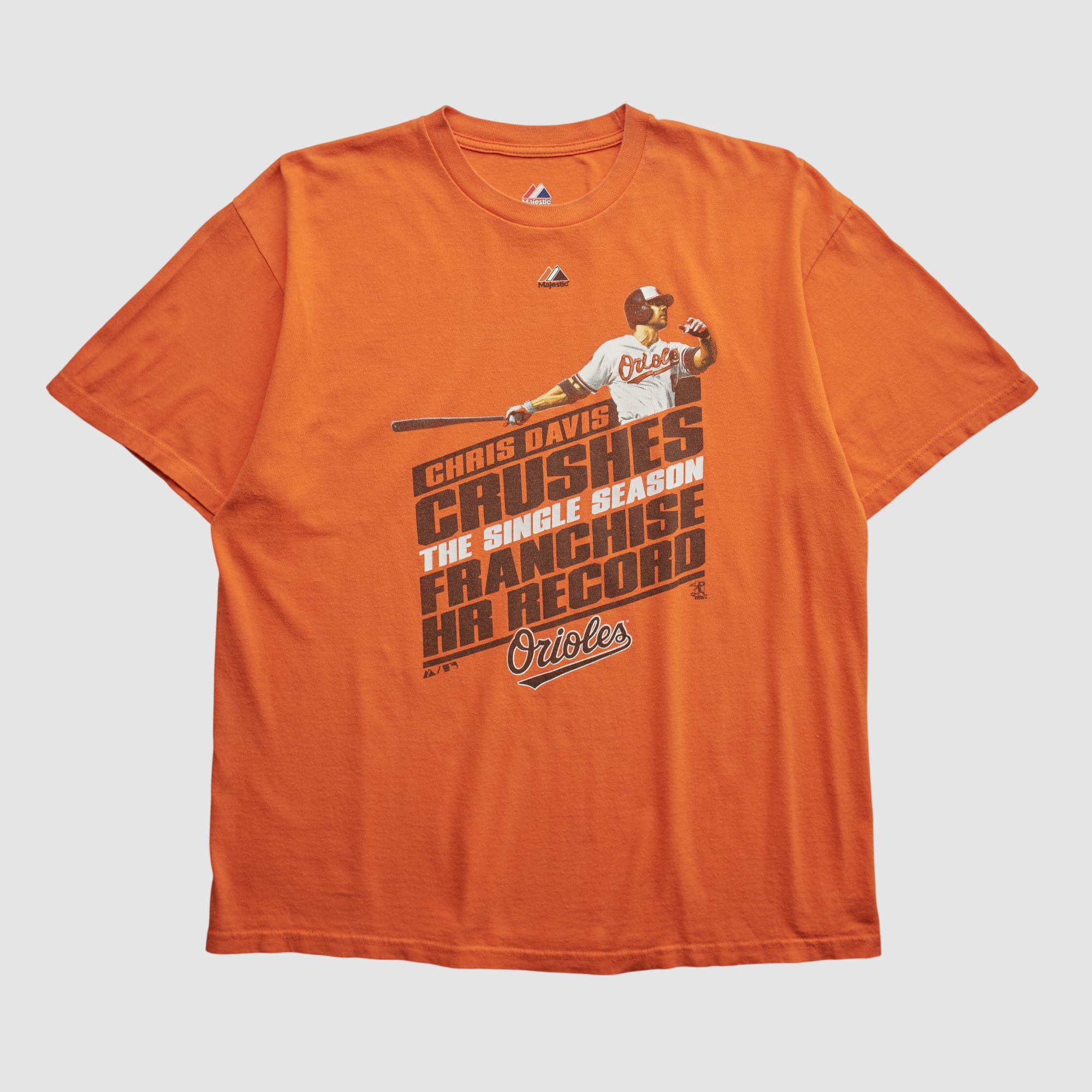 Chris Davis Majestic 2010s T-shirt - Orange - M