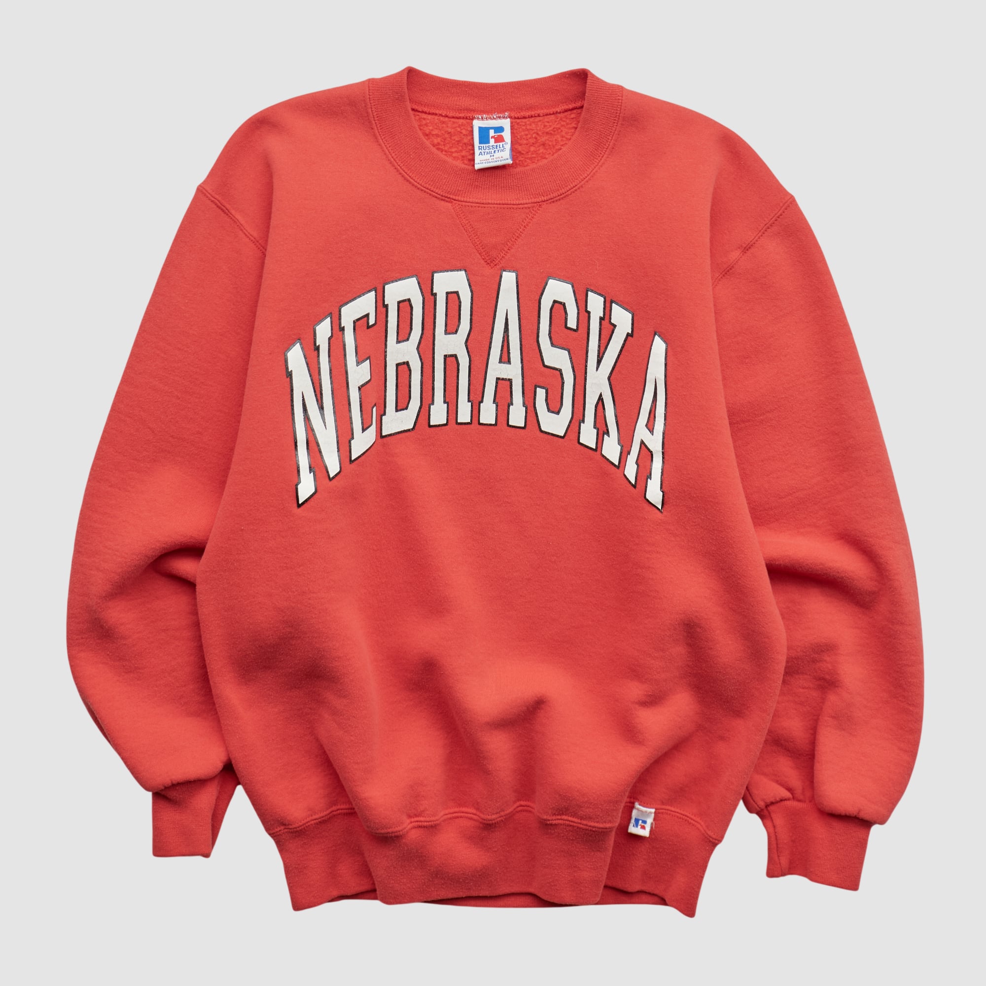 Nebraska Huskers Russell 90s Pullover Sweatshirt - Red - XS