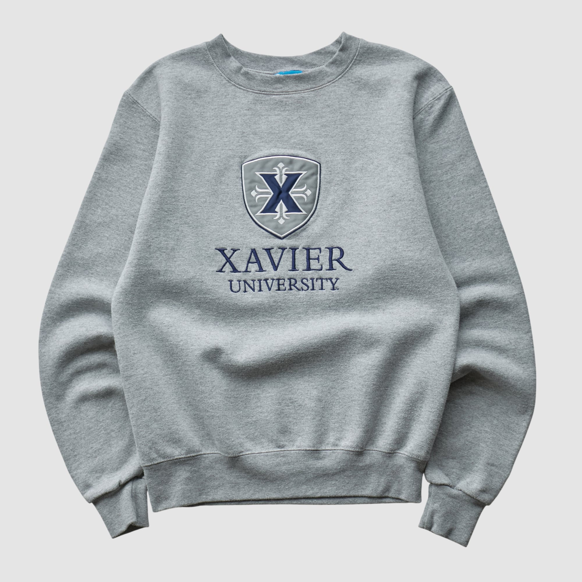 Xavier Musketeers Champion 2010s Pullover Sweatshirt - Heather Gray - XXS