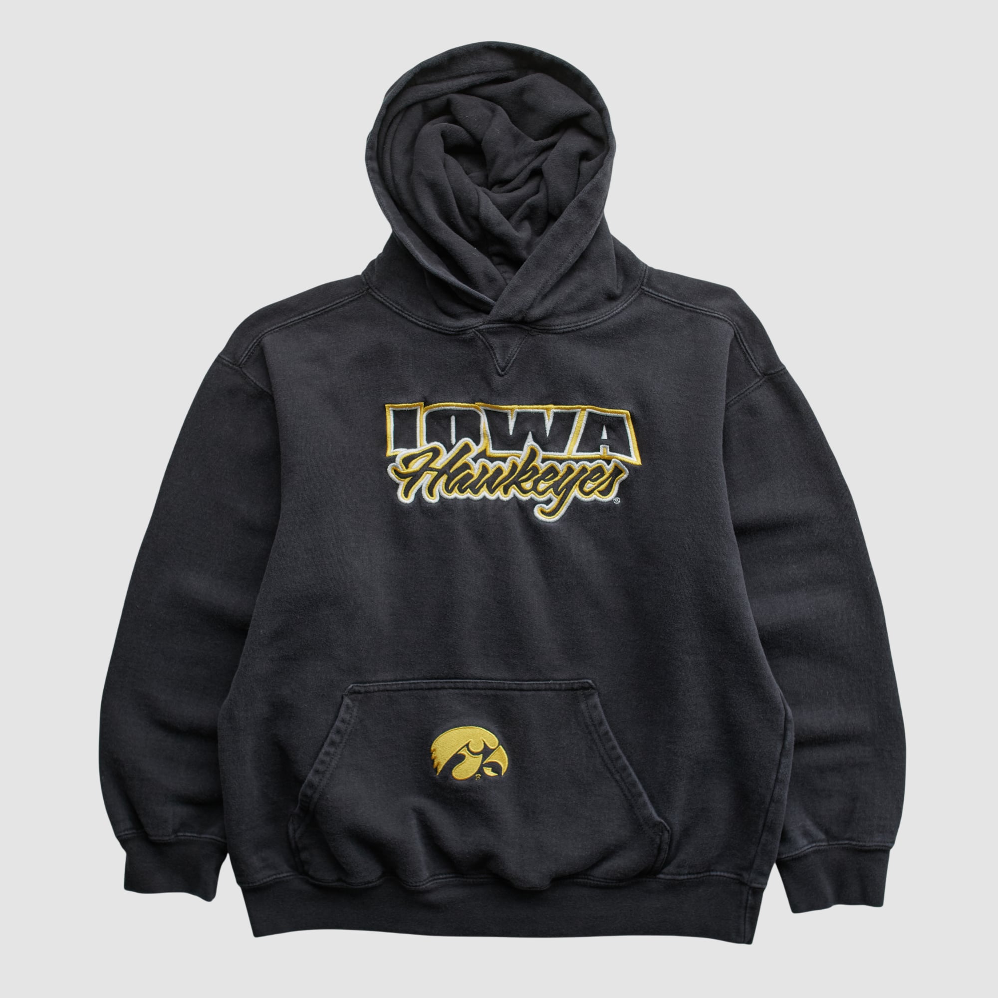 Iowa Hawkeyes Team Edition Apparel 2000s Hooded Pullover Sweatshirt - Black - Yth L