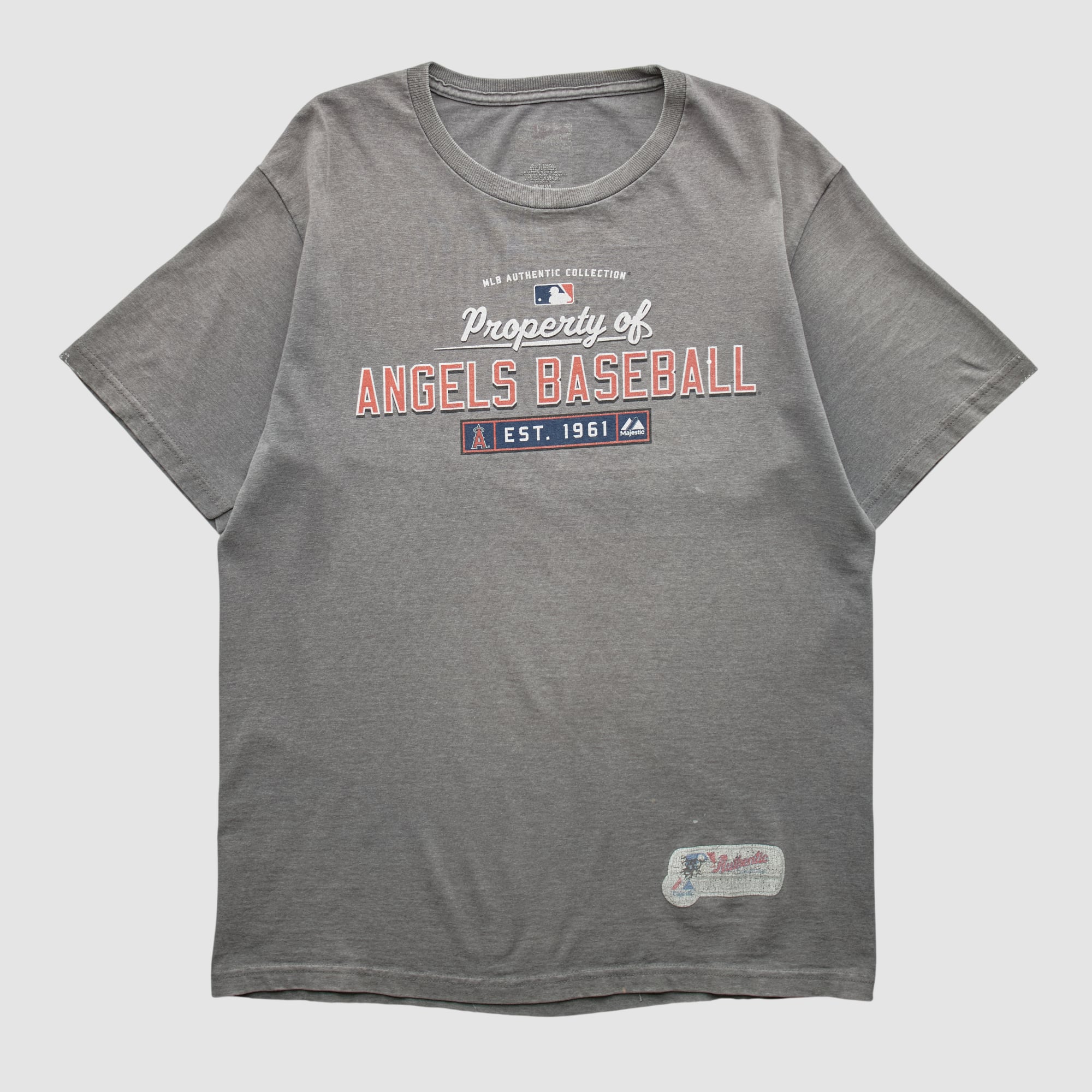 Los Angeles Angels Majestic 2010s T-shirt - Gray - L
