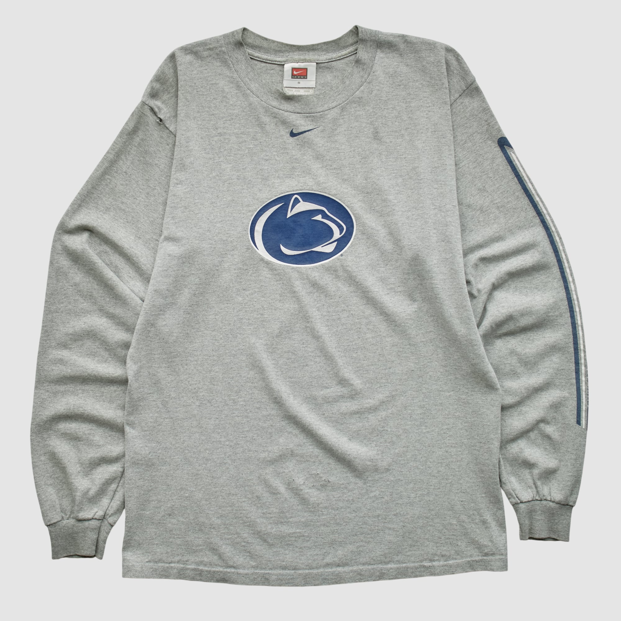 Penn State Nittany Lions Nike 2000s Long Sleeve T-shirt - Heather Gray - S