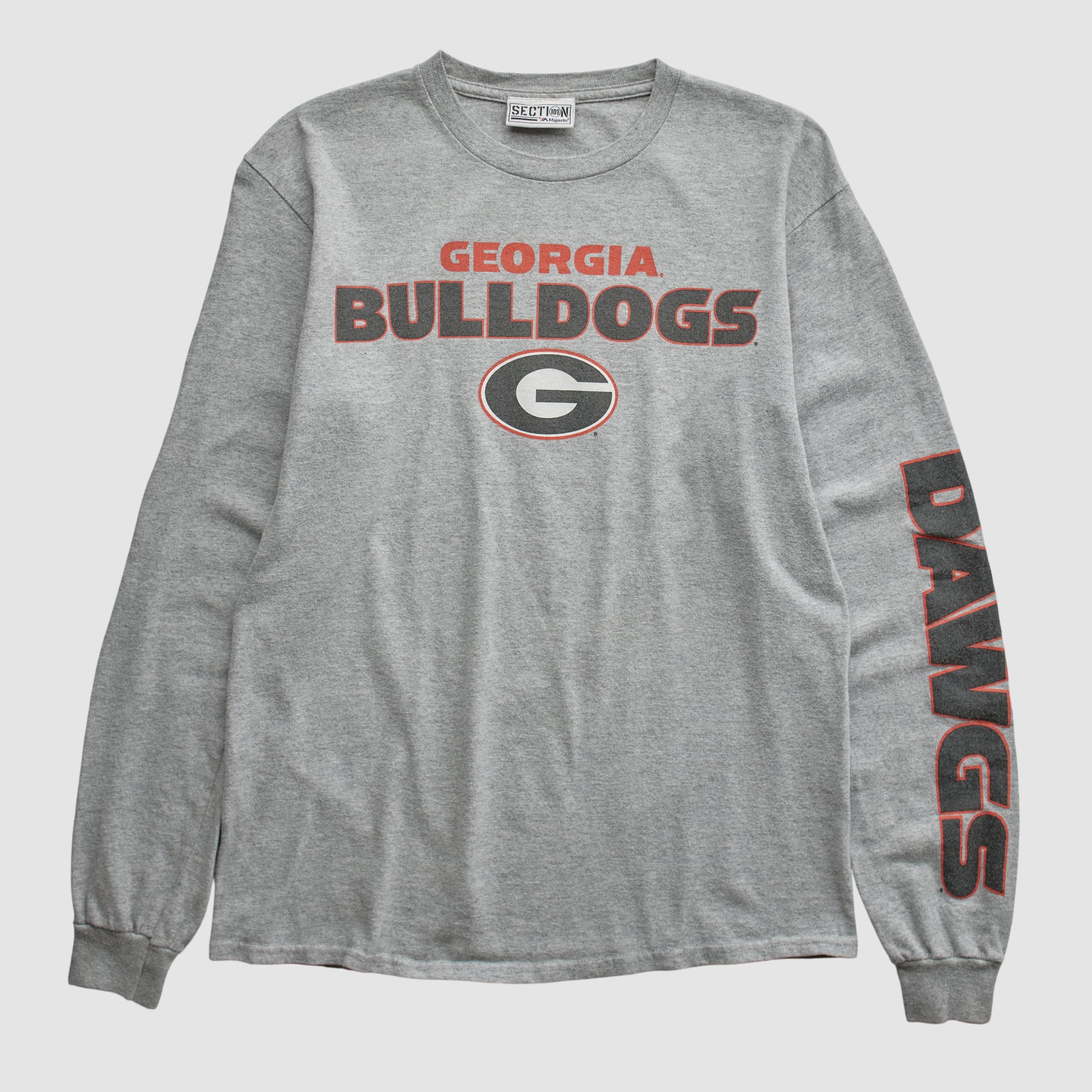 Georgia Bulldogs Majestic 2000s Long Sleeve T-shirt - Heather Gray - S