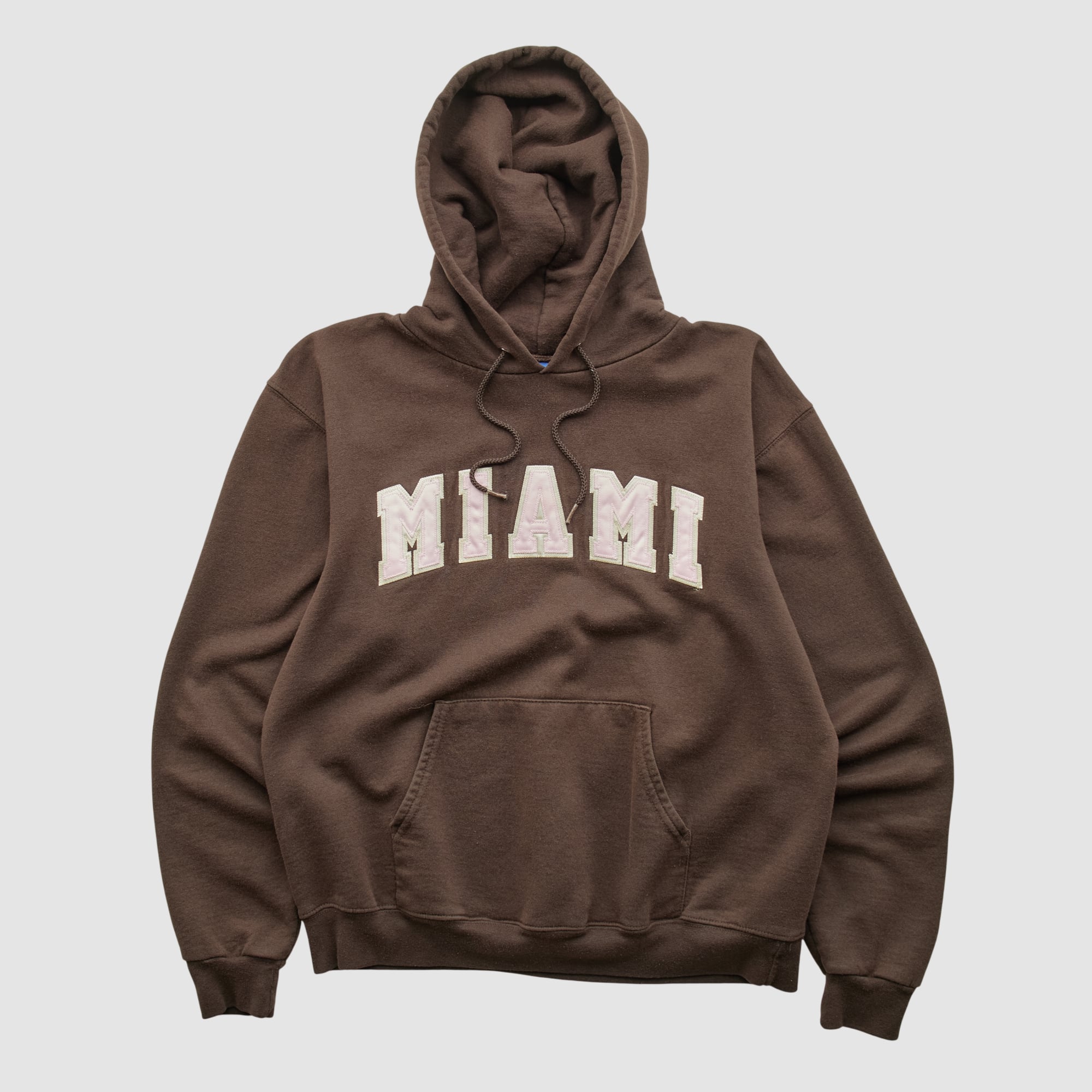 Miami University RedHawks Champion 2010s Hooded Pullover Sweatshirt - Brown - XS