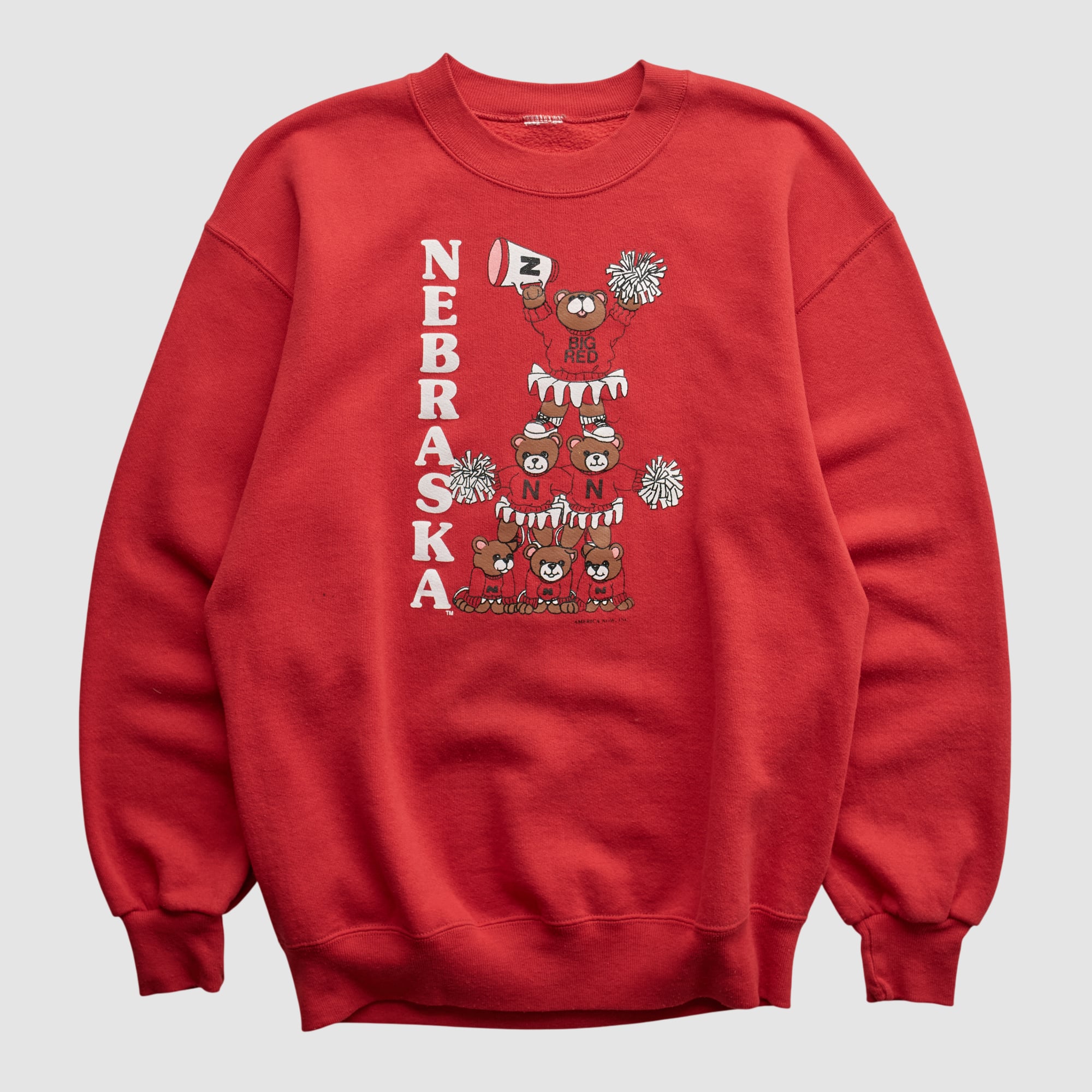 Nebraska Huskers 90s Pullover Sweatshirt - Red - XS