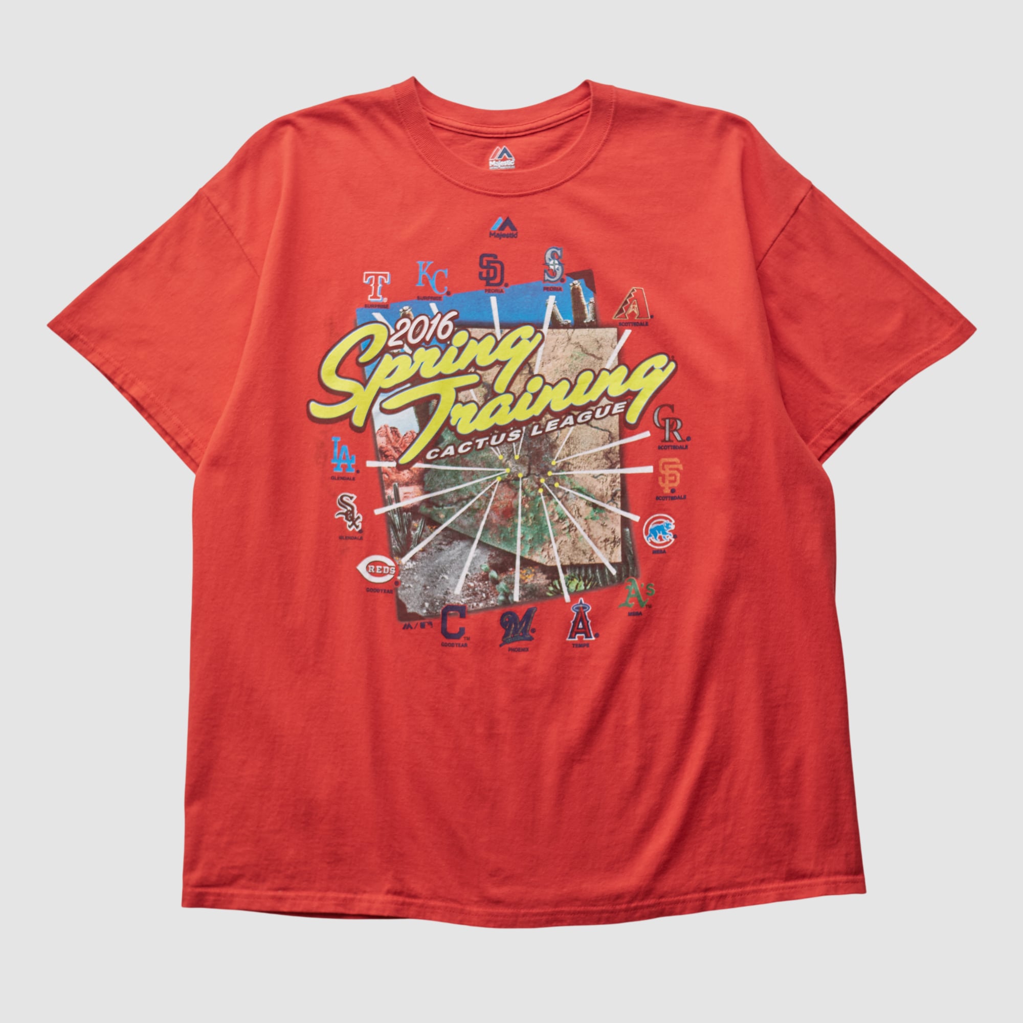 Cactus League Spring Training Majestic 2016 T-shirt - Red - M