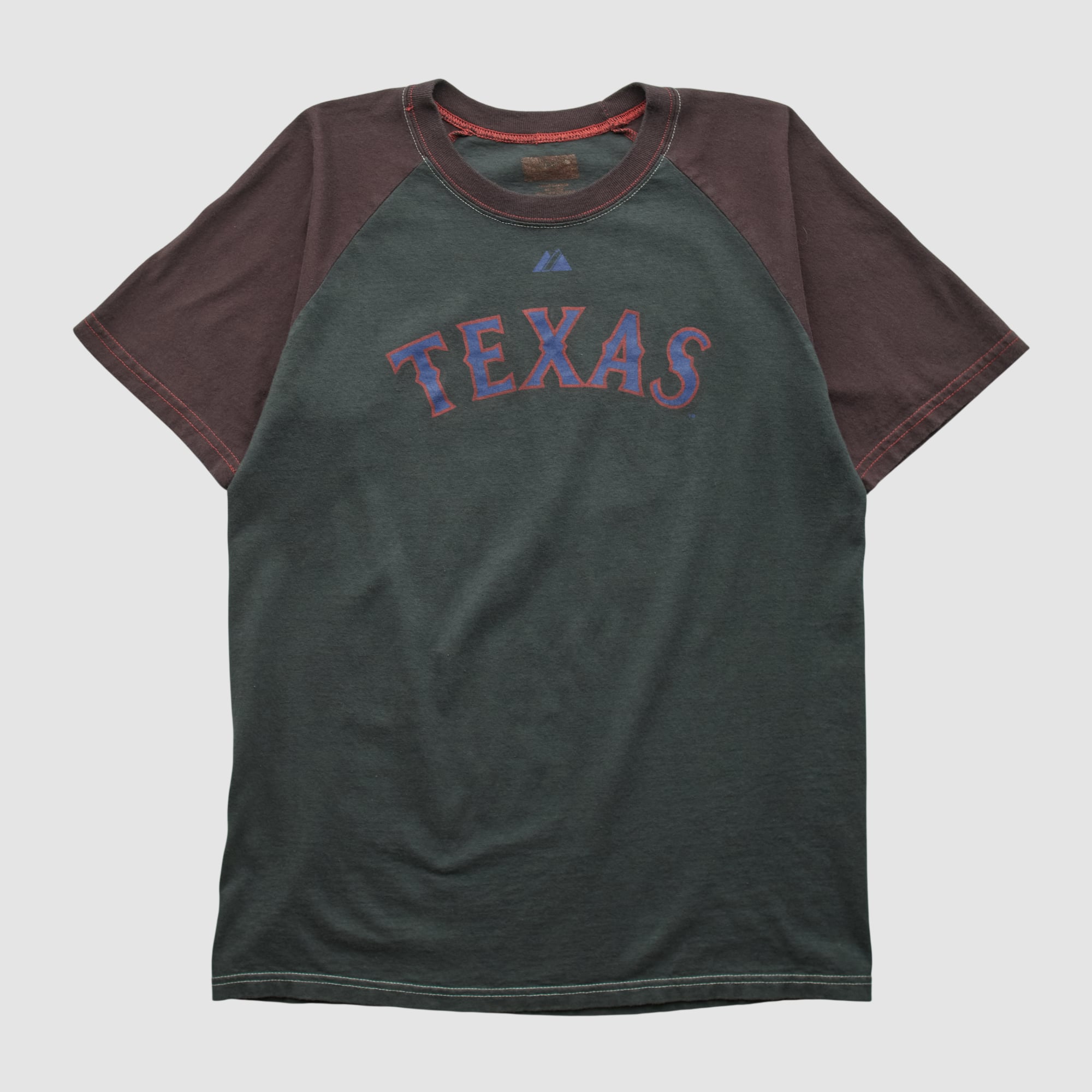 Texas Rangers Majestic 2000s T-shirt - Charcoal - M