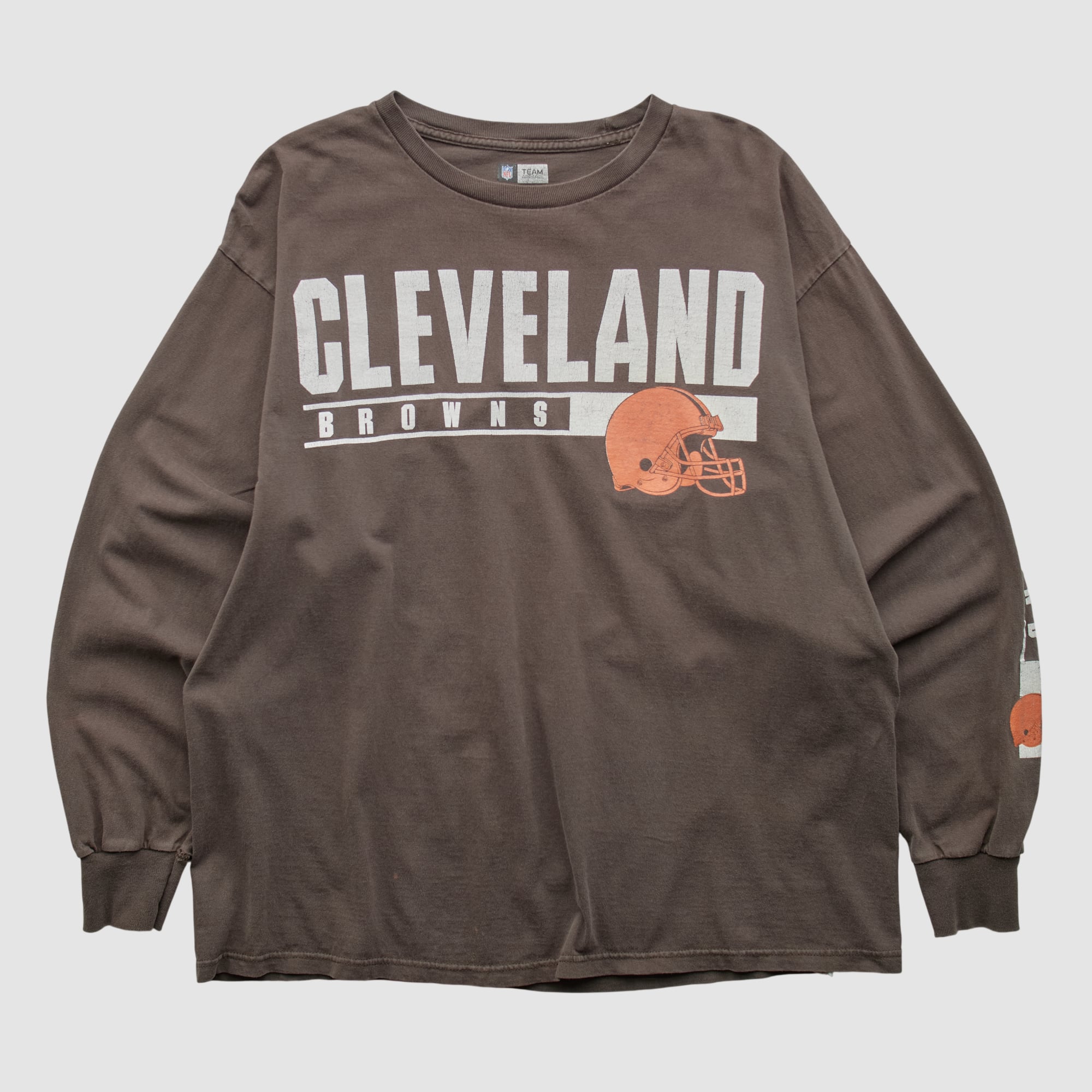 Cleveland Browns NFL 2010s Long Sleeve T-shirt - Brown - XL