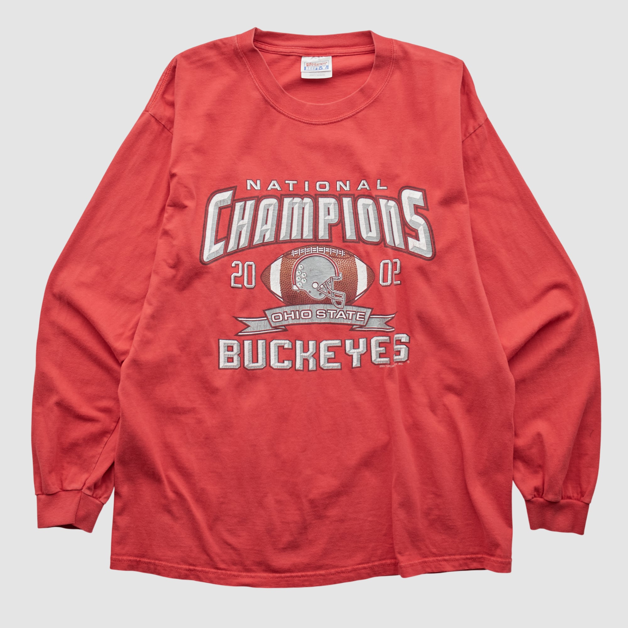 Ohio State Buckeyes Hanes 2002 Long Sleeve T-shirt - Red - M
