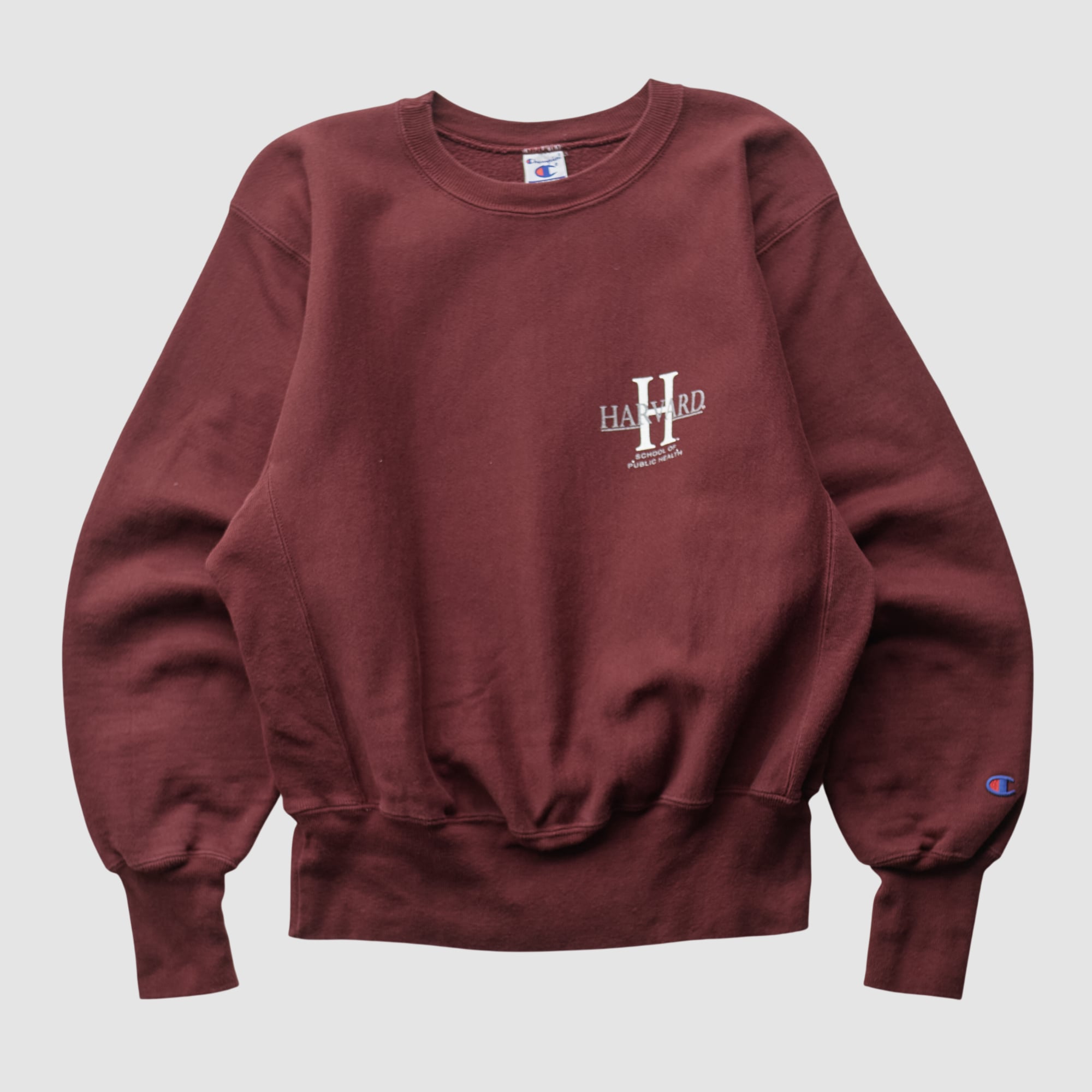 Harvard Crimson Champion 90s Pullover Sweatshirt - Maroon - XS