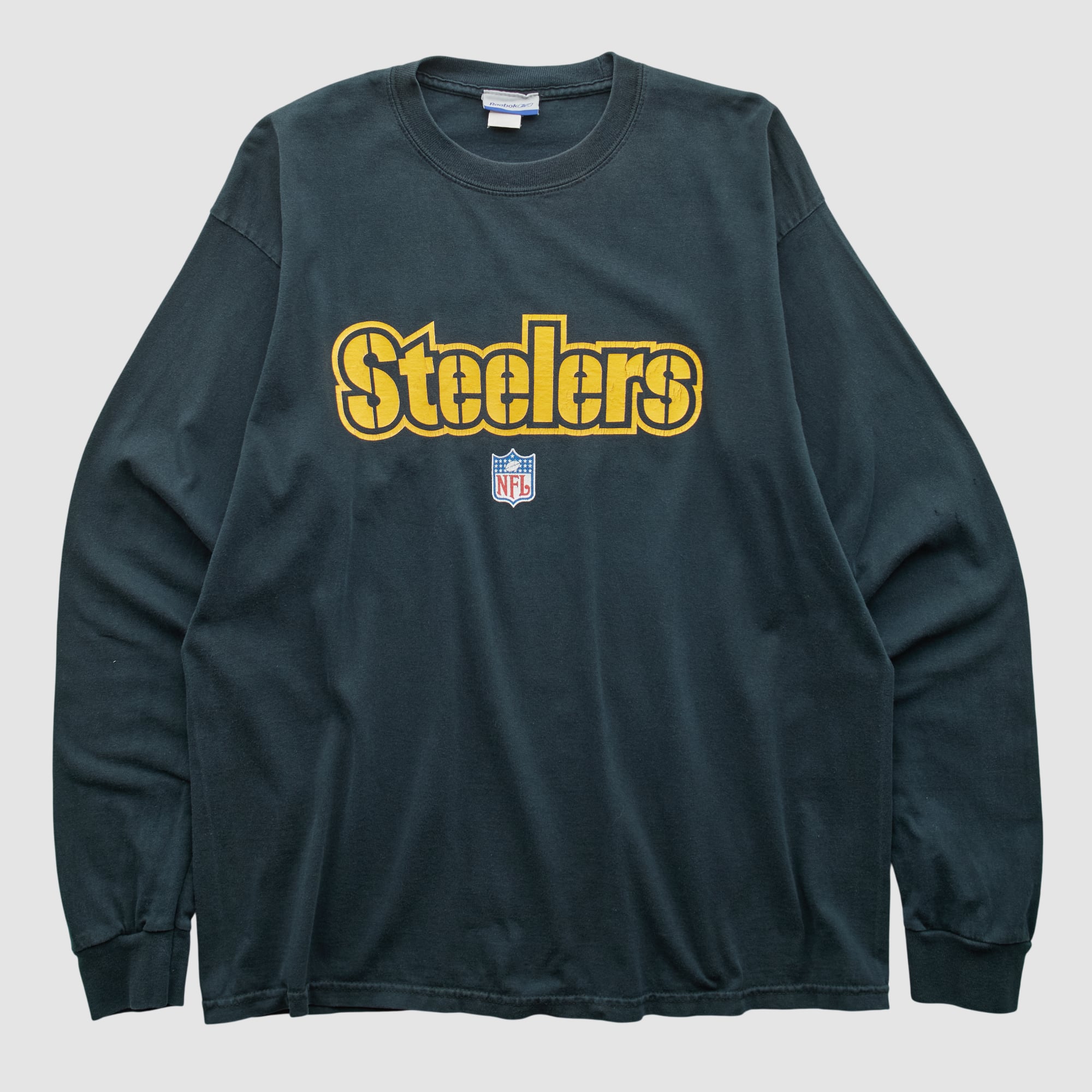 Pittsburgh Steelers Reebok 2000s Long Sleeve T-shirt - Black - L