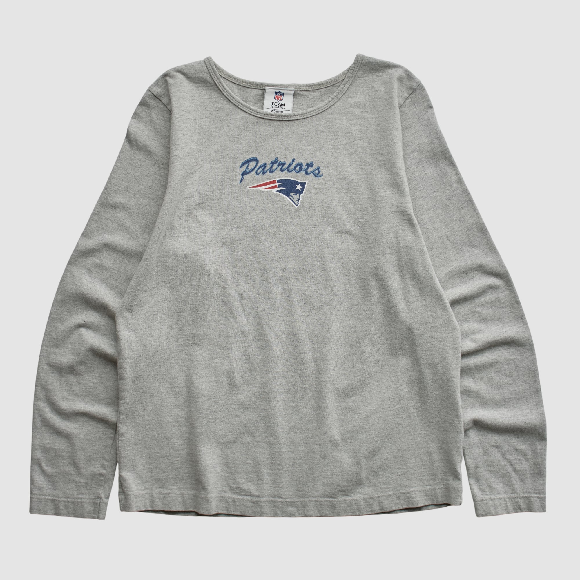 New England Patriots NFL 2010s Long Sleeve T-shirt - Heather Gray - S
