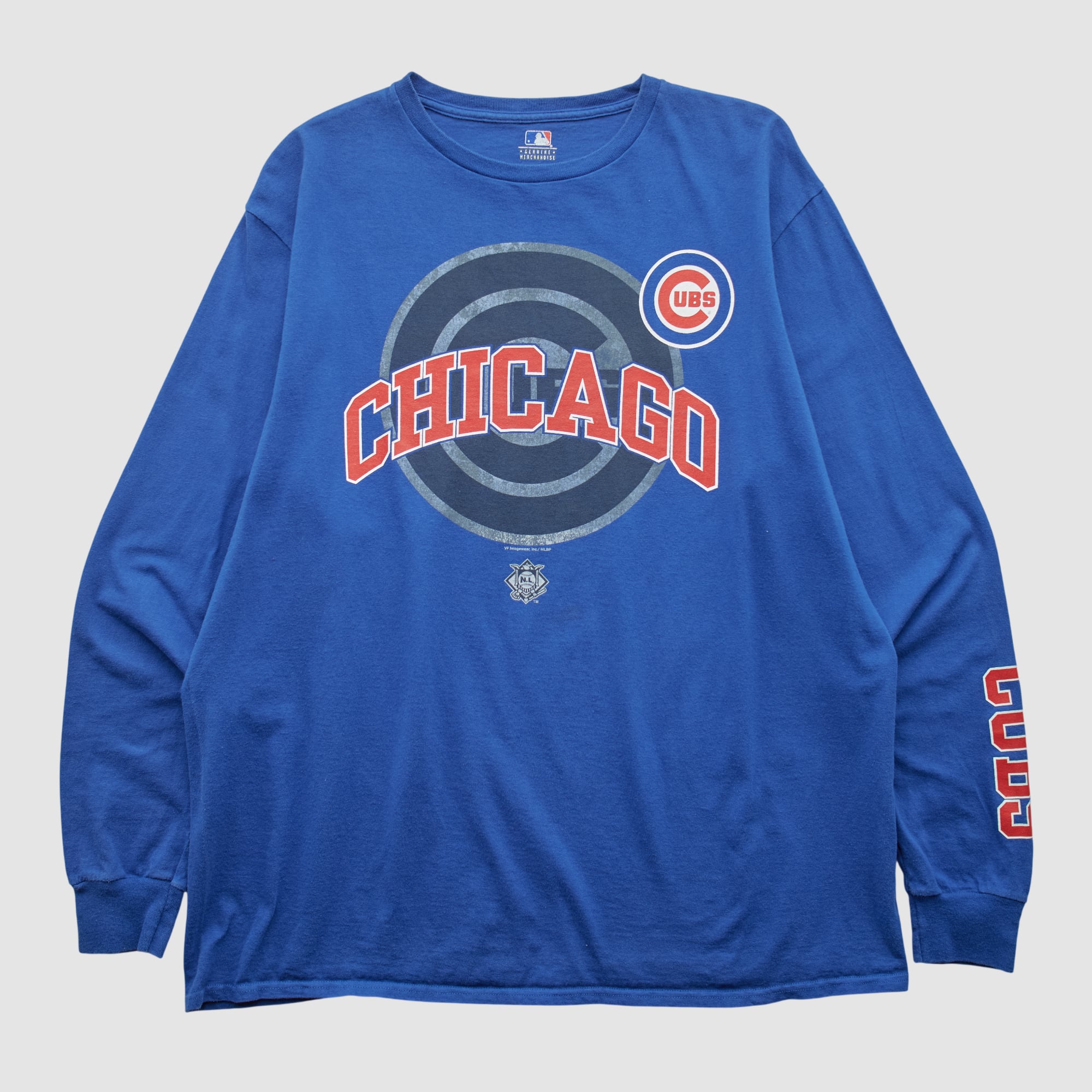 Chicago Cubs Genuine Merchandise 2000s Long Sleeve T-shirt - Blue - XL