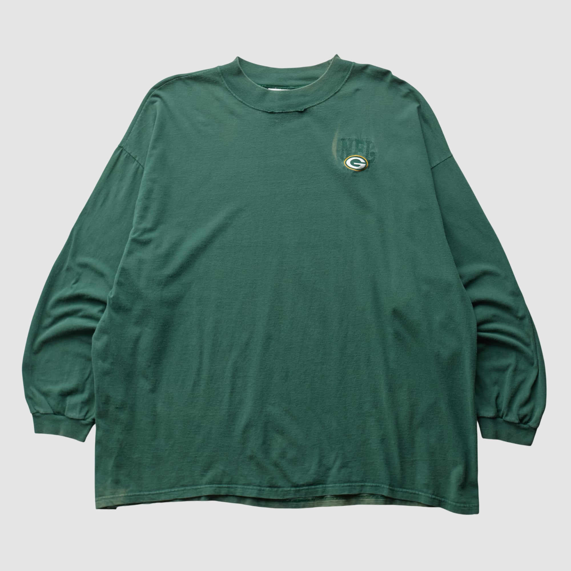 Green Bay Packers NFL 90s Long Sleeve T-shirt - Green - 4XL