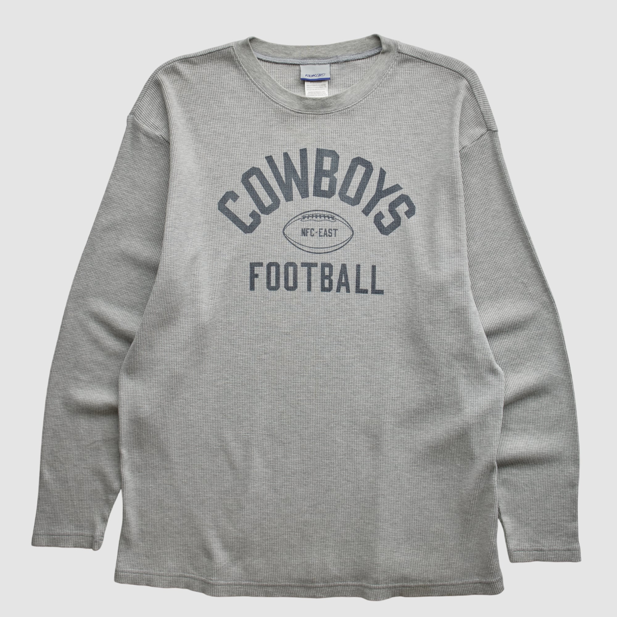 Dallas Cowboys Reebok 2000s Long Sleeve Top - Heather Gray - 2XL