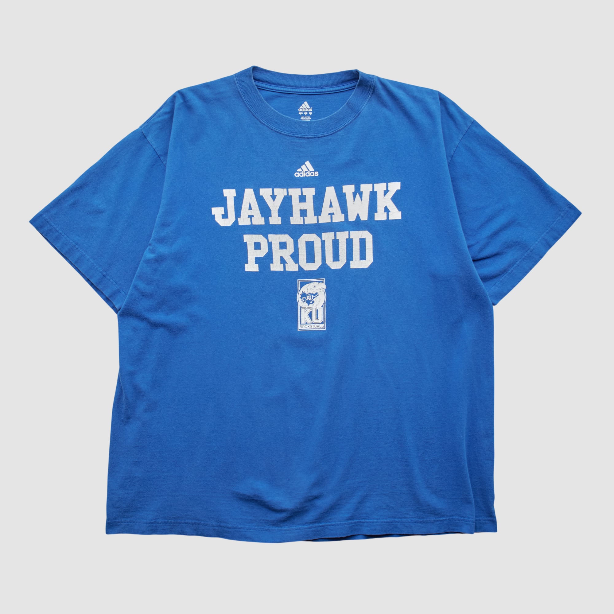 Kansas Jayhawks Adidas 2010s T-shirt - Blue - L
