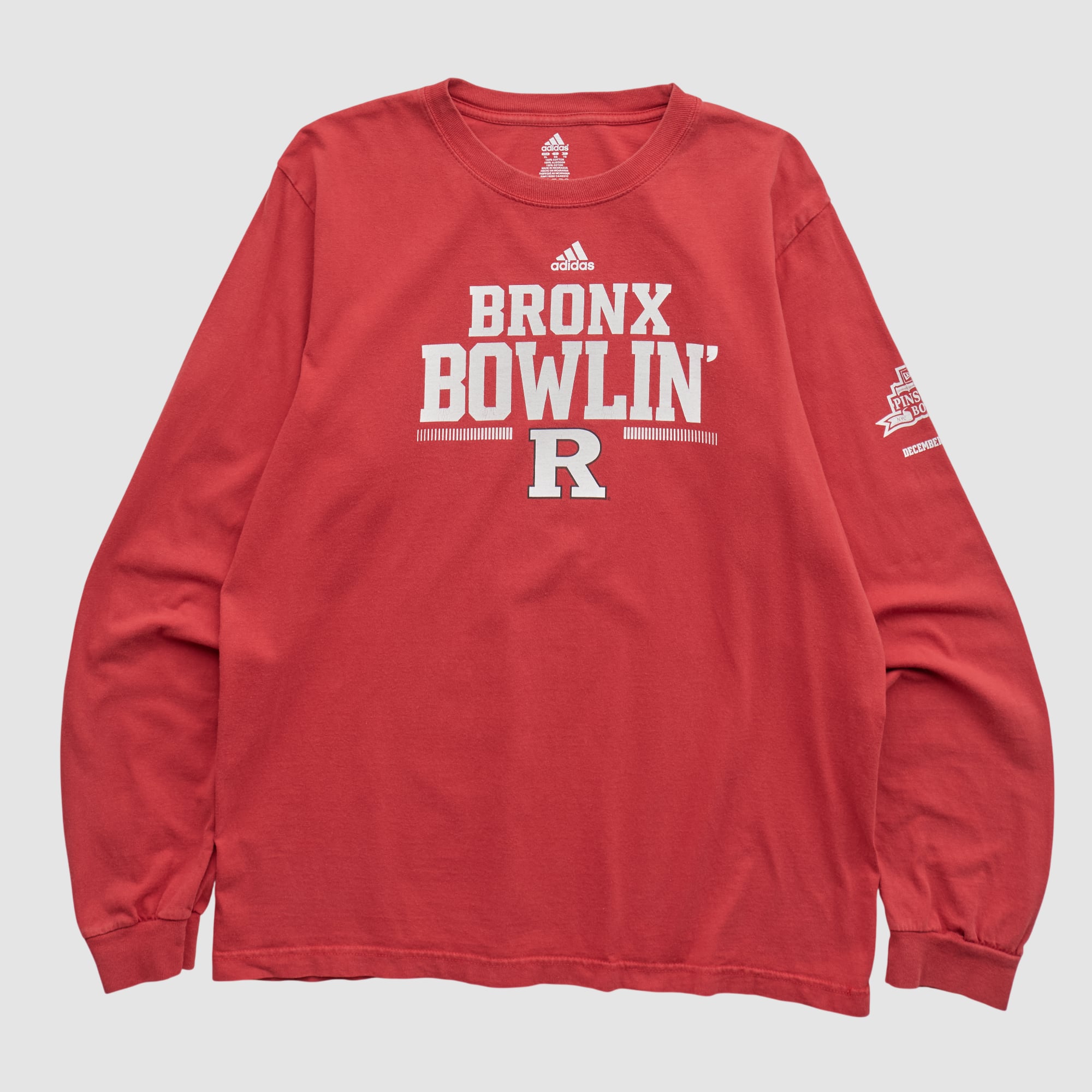 Rutgers Scarlet Knights Adidas 2010s Long Sleeve T-shirt - Red - L