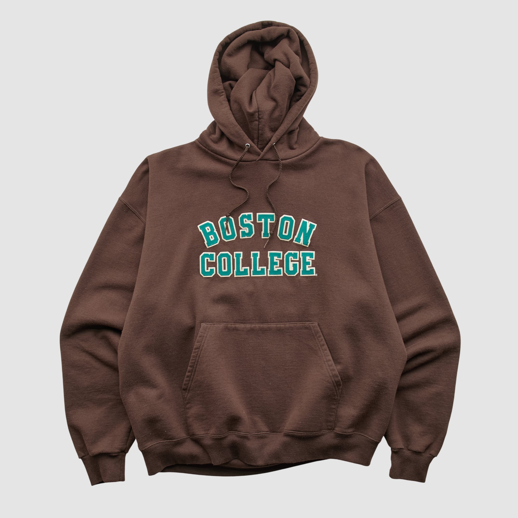 Boston College Eagles Champion 2000s Hooded Pullover Sweatshirt - Brown - XS