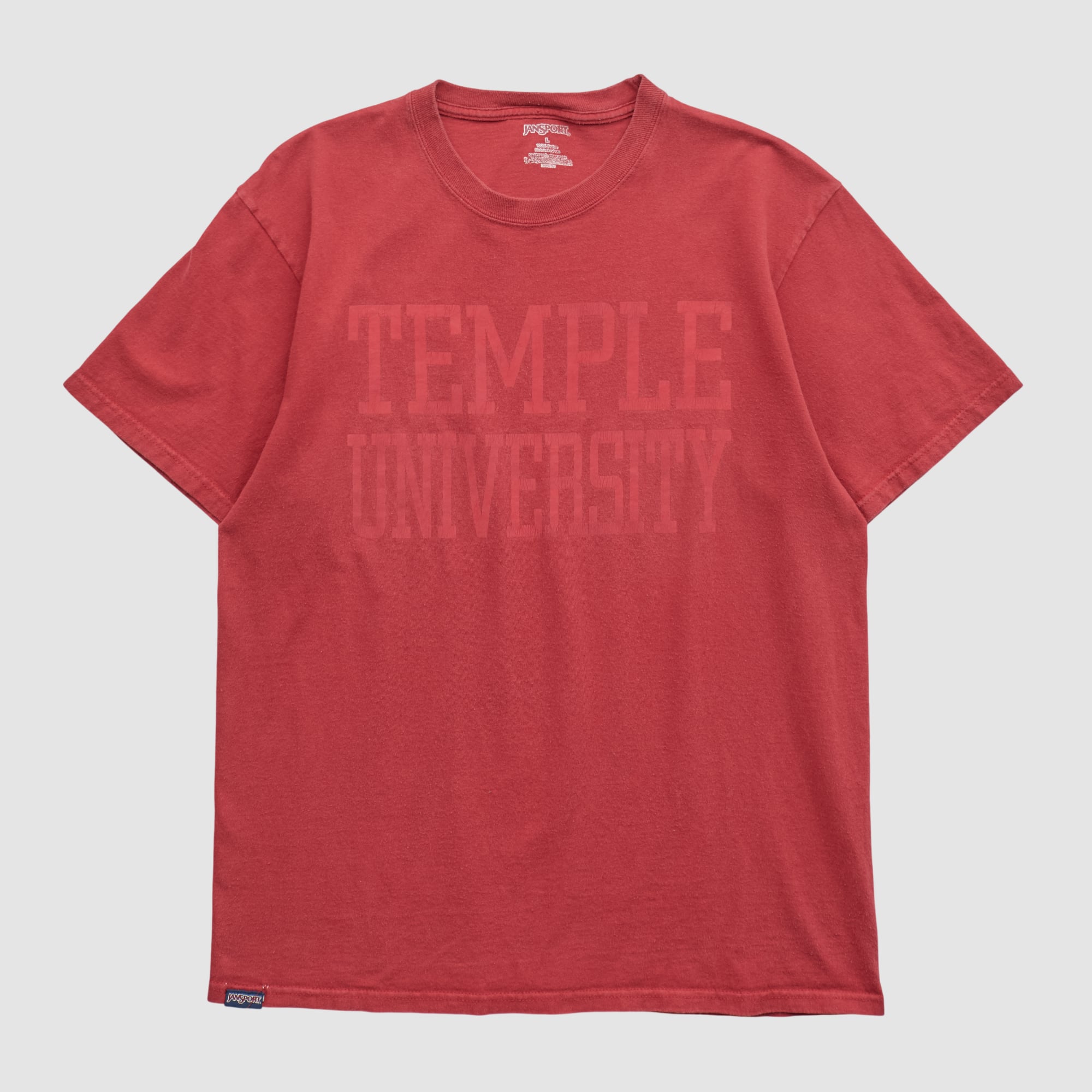 Temple Owls Jansport 2010s T-shirt - Red - M