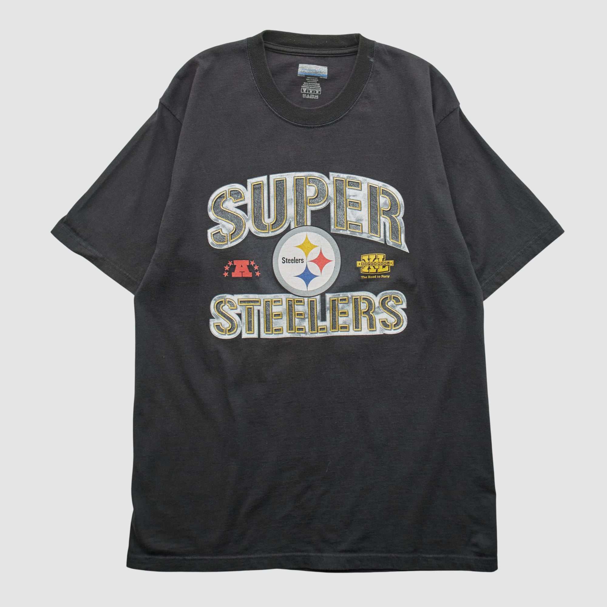 Pittsburgh Steelers Reebok 2000s T-shirt - Black - L