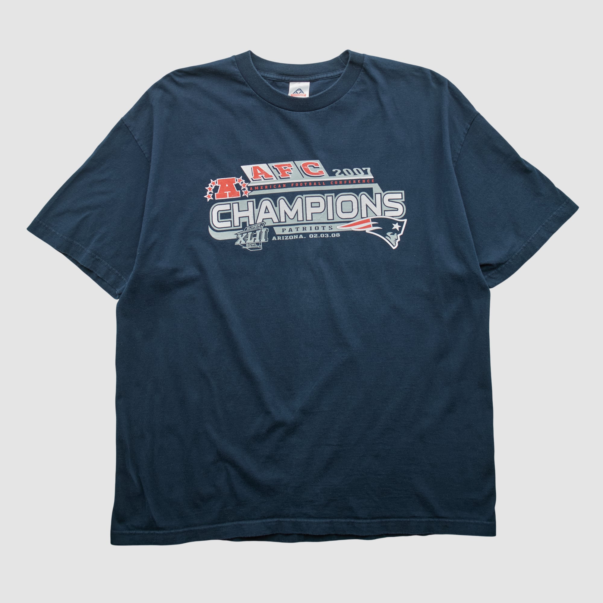 New England Patriots Alstyle 2007 T-shirt - Navy - 2XL