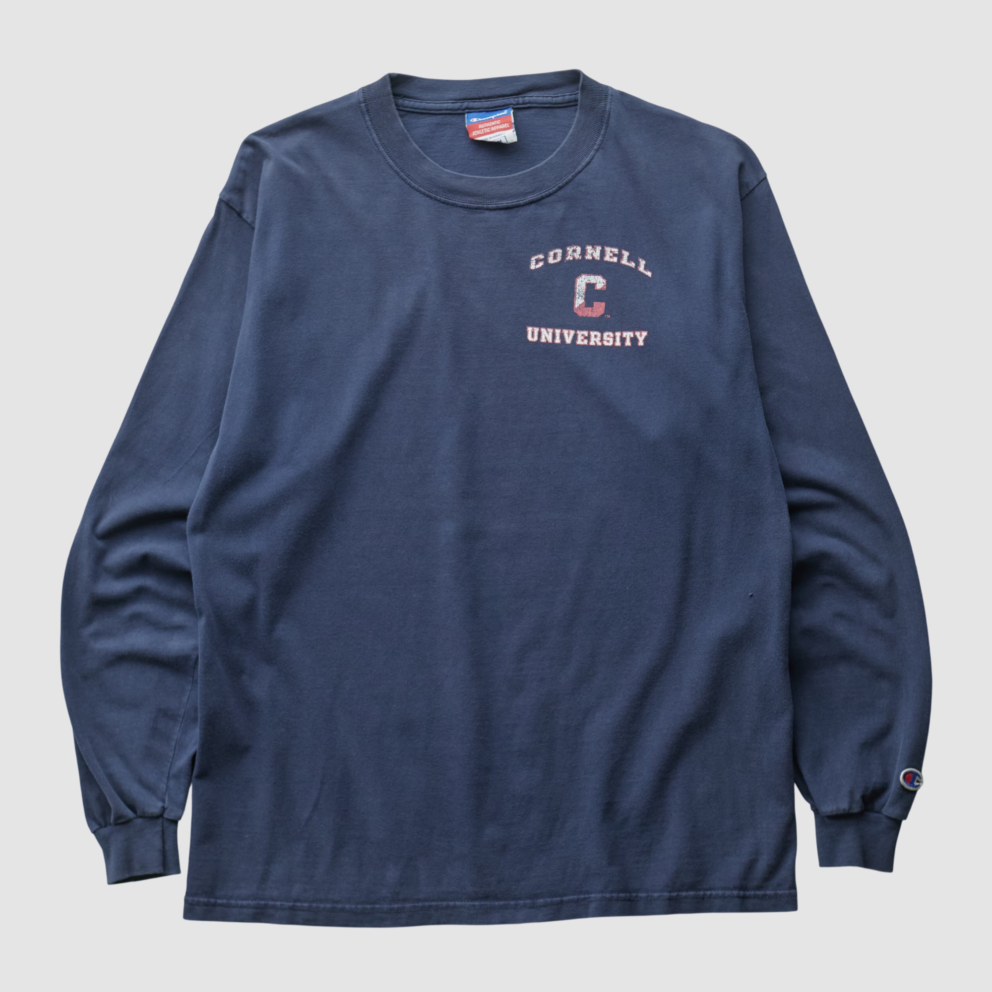 Cornell Big Red Champion 2000s Long Sleeve T-shirt - Navy - S