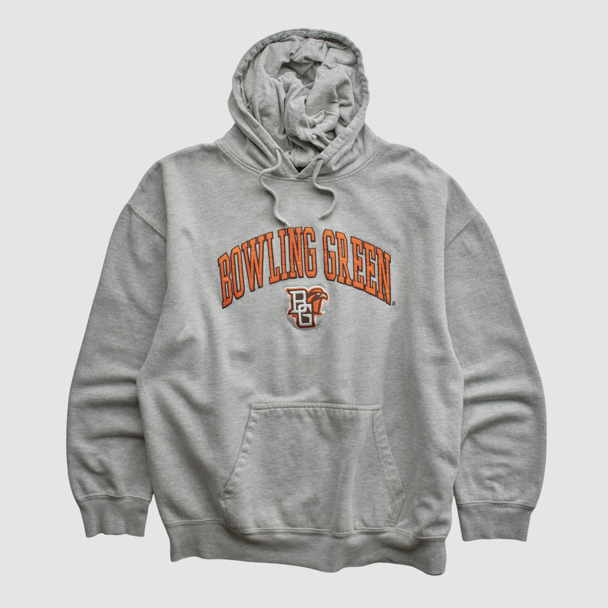 Bowling Green St. Falcons Genuine Stuff 2010s Hooded Pullover Sweatshirt - Heather Gray - L