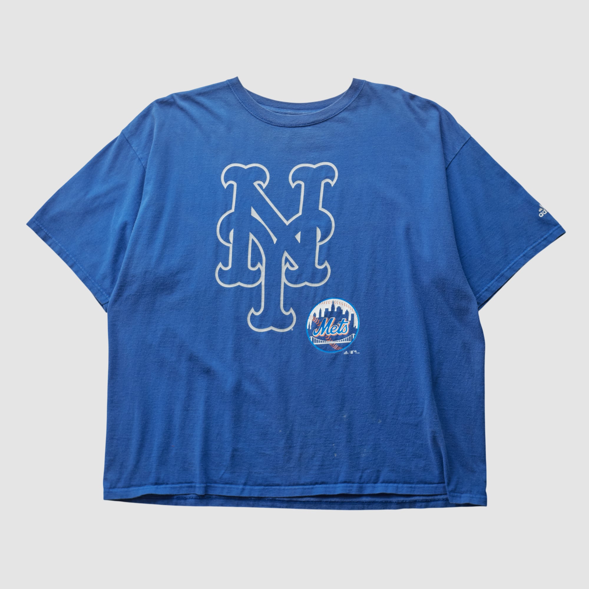 New York Mets Adidas 2000s T-shirt - Blue - 2XL