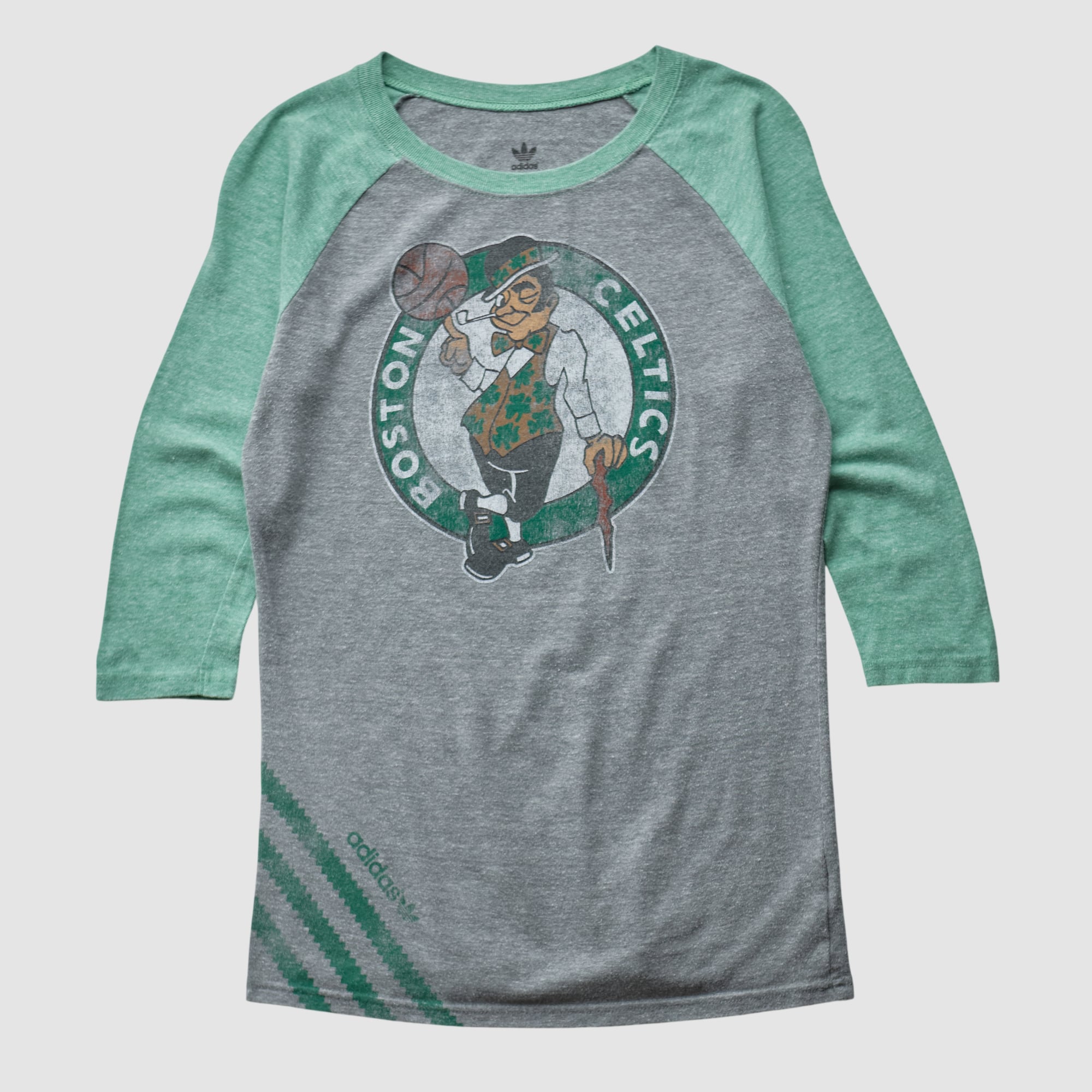 Boston Celtics Adidas 2010s T-shirt - Heather Gray - S