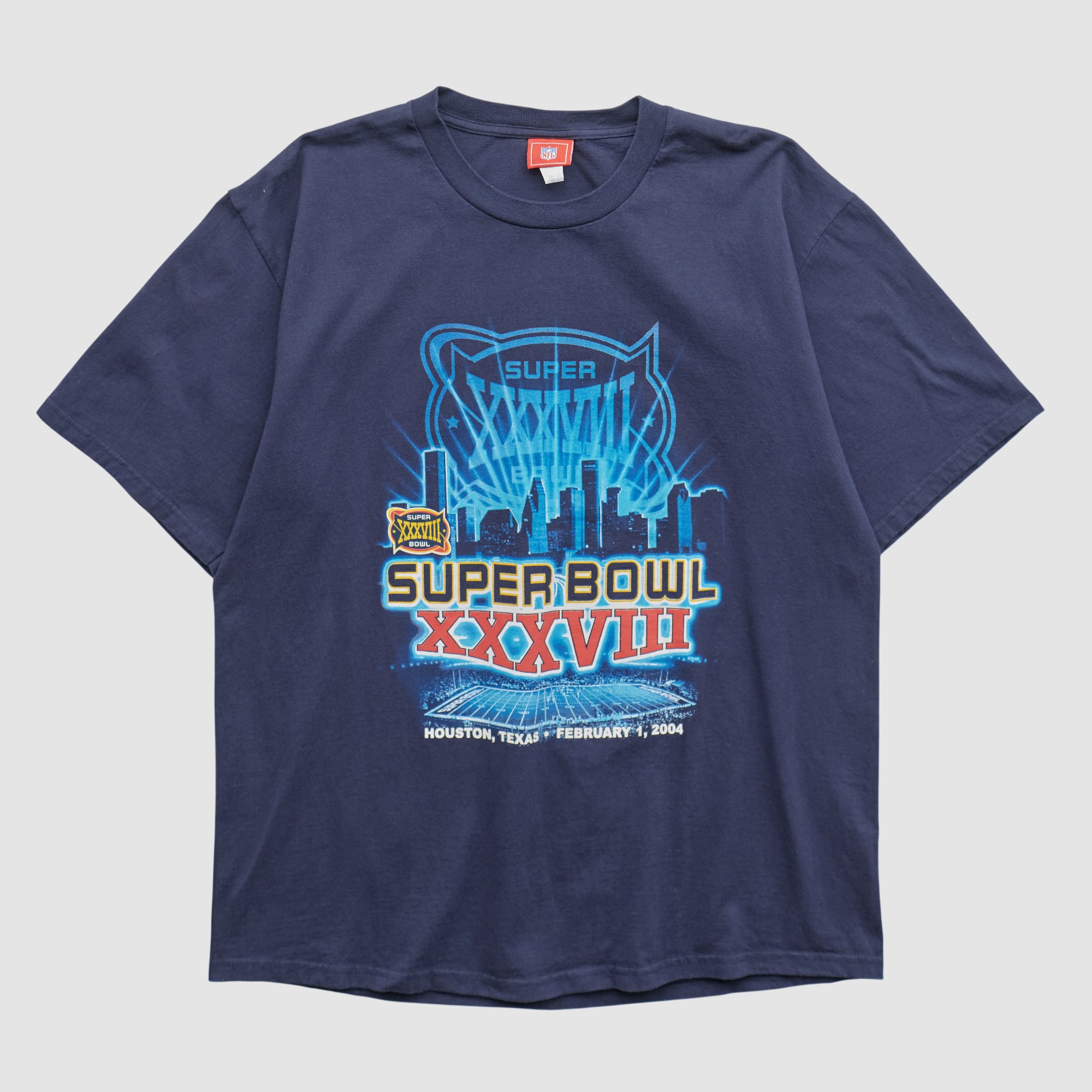 Super Bowl XXXVIII NFL 2004 T-shirt - Navy - XL
