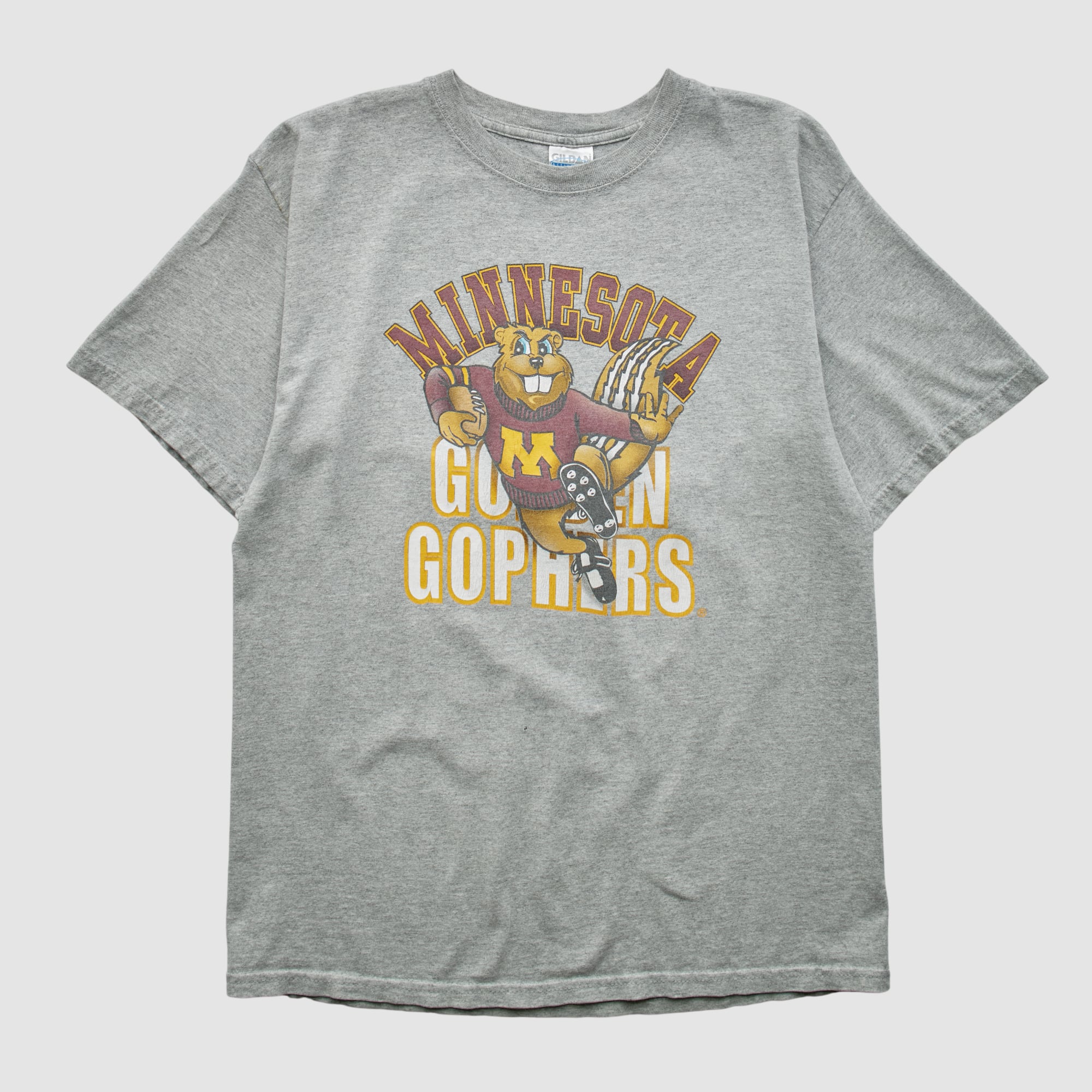 Minnesota Golden Gophers Gildan 2000s T-shirt - Heather Gray - S
