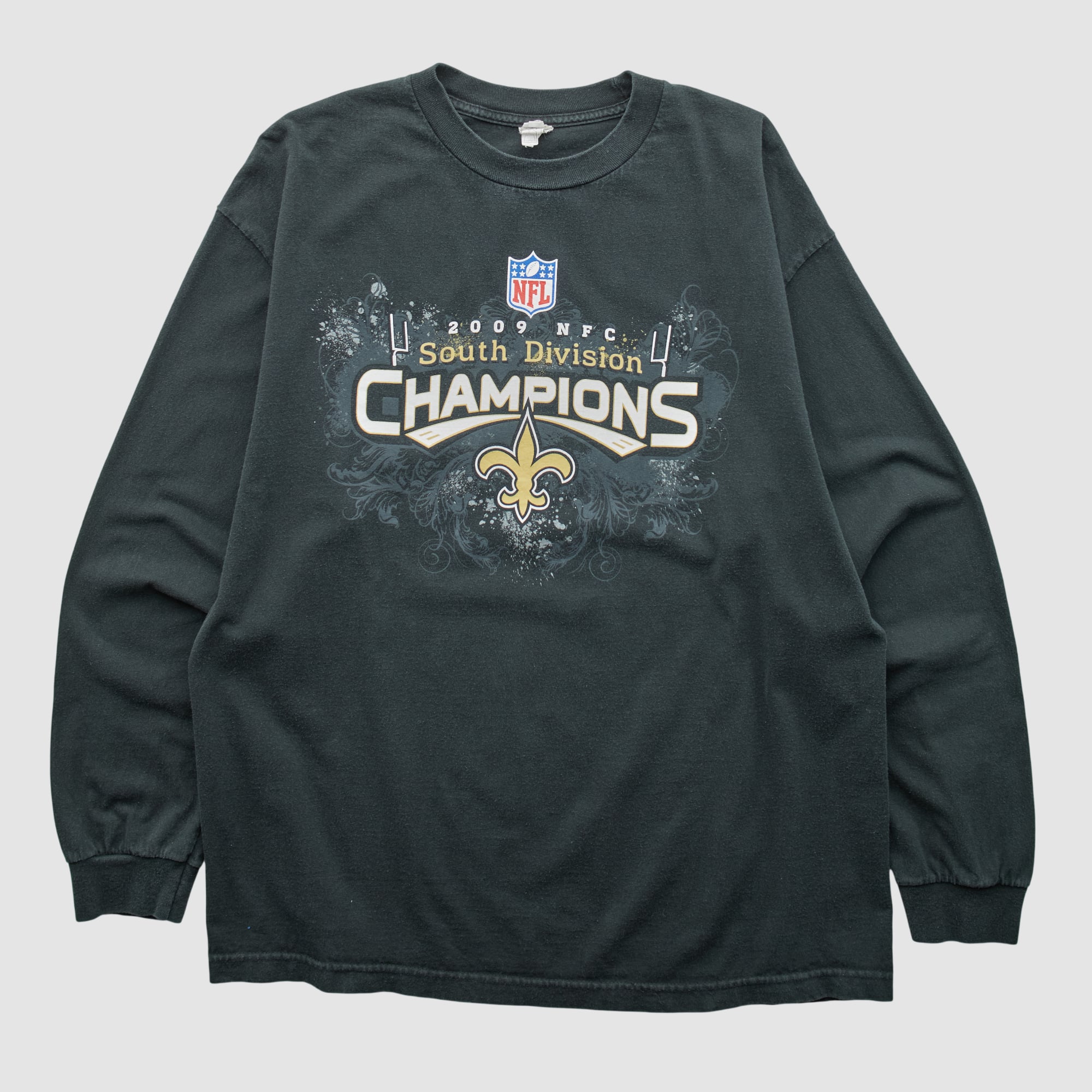 New Orleans Saints MV Sport 2009 Long Sleeve T-shirt - Black - L