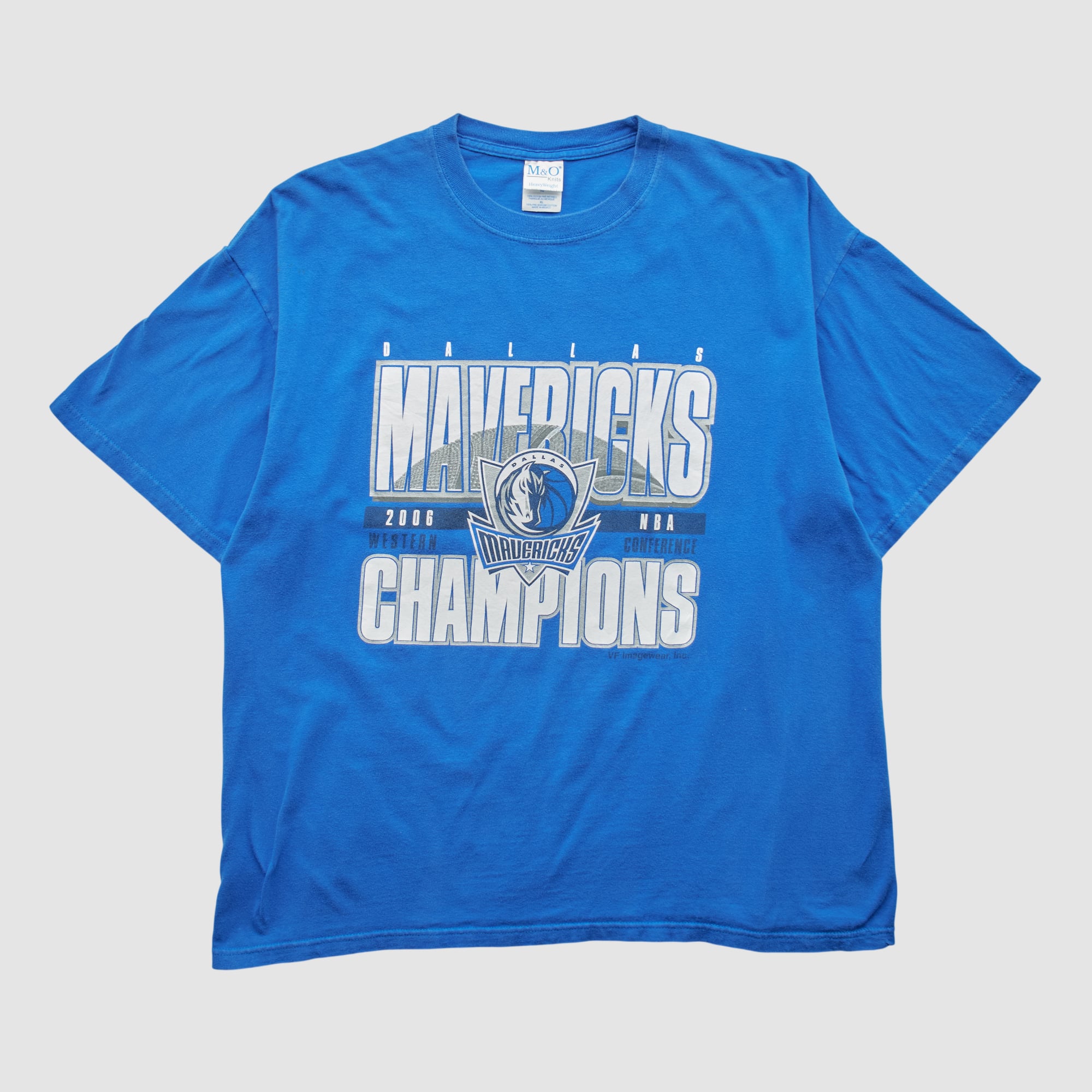 Dallas Mavericks M&O Knits 2006 T-shirt - Blue - L