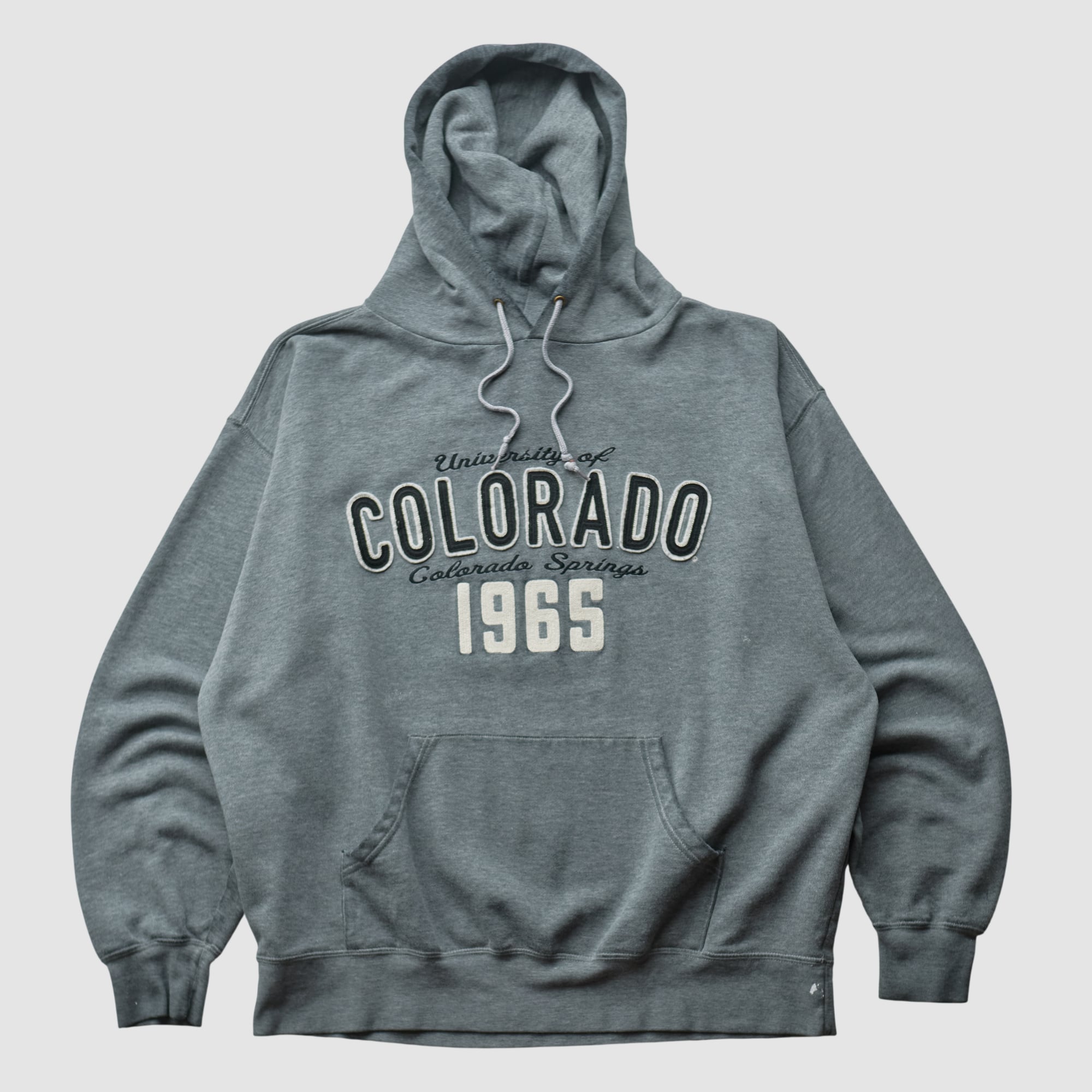 Colorado Buffaloes Jansport 2000s Hooded Pullover Sweatshirt - Dark Heather Gray - L