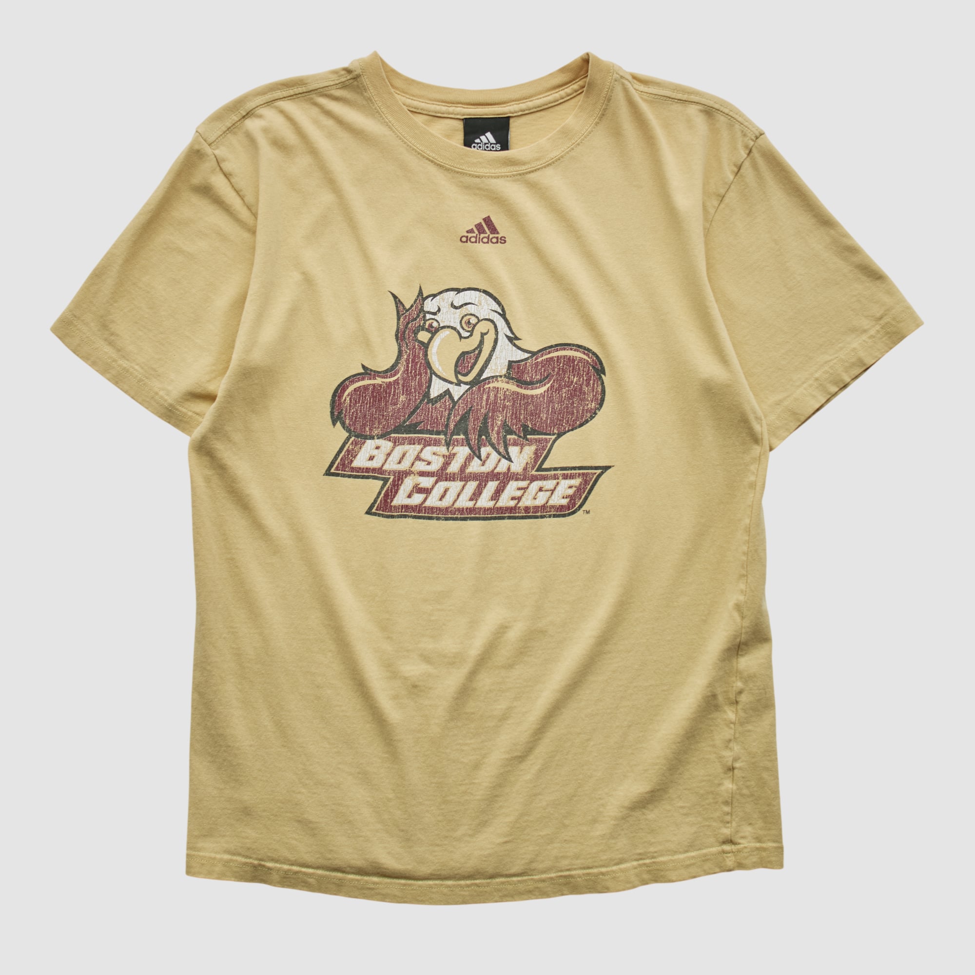 Boston College Eagles Adidas 2010s T-shirt - Yellow - S