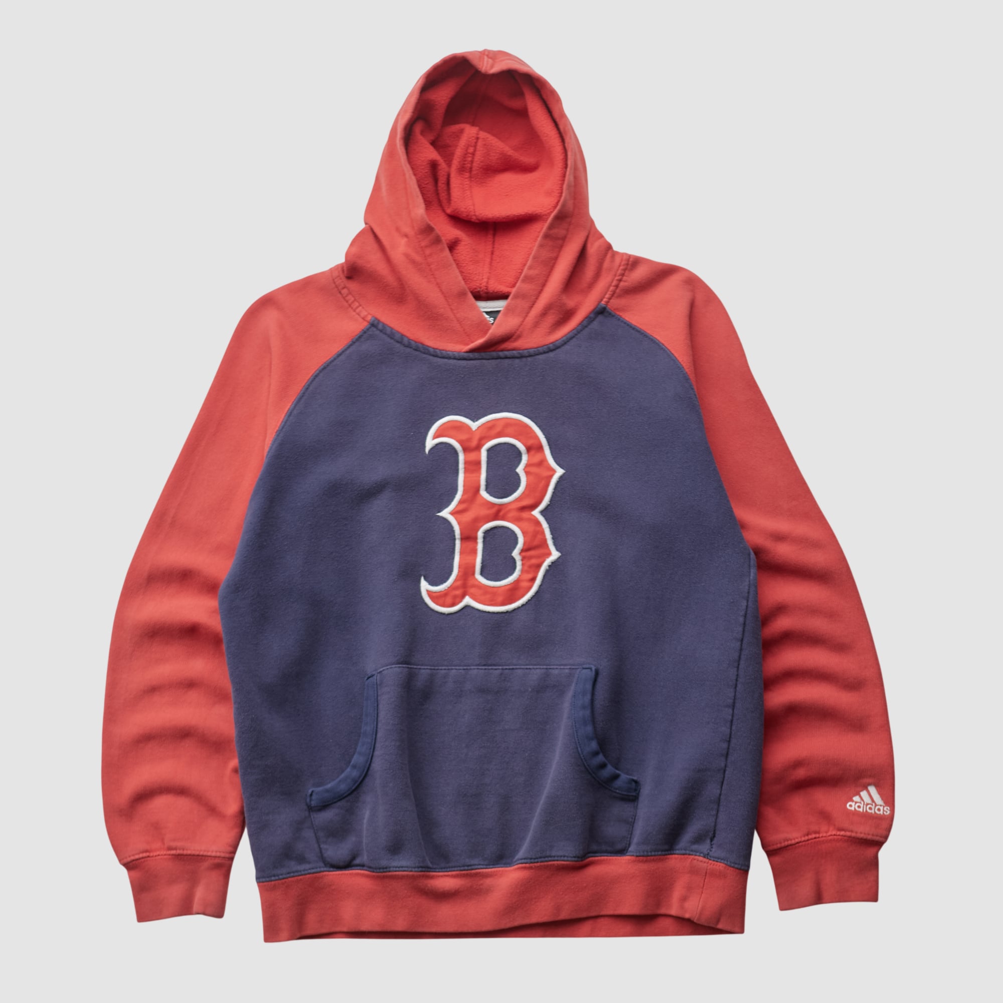 Boston Red Sox Adidas 2000s Hooded Pullover Sweatshirt - Navy - XS