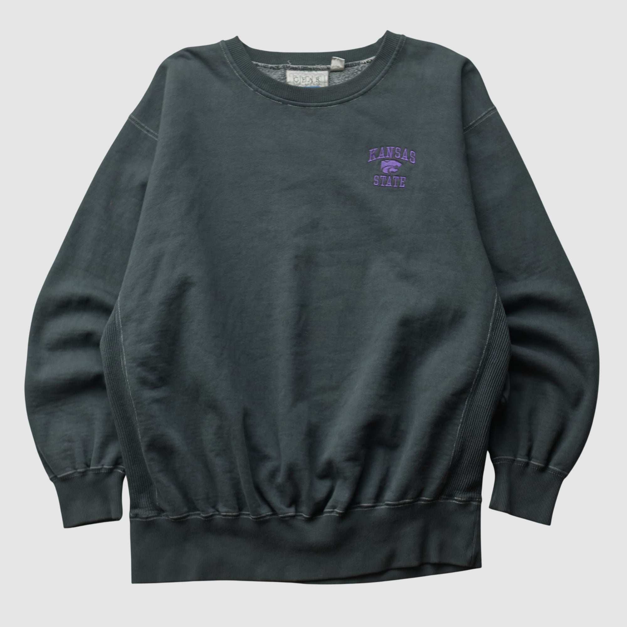 Kansas State Wildcats Gear For Sports 90s Pullover Sweatshirt - Black - XL