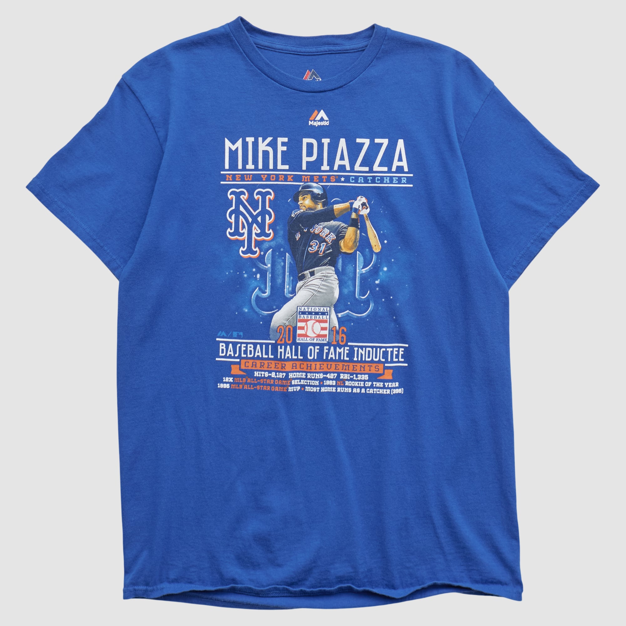Mike Piazza Hall of Fame Majestic 2016 T-shirt - Blue - S