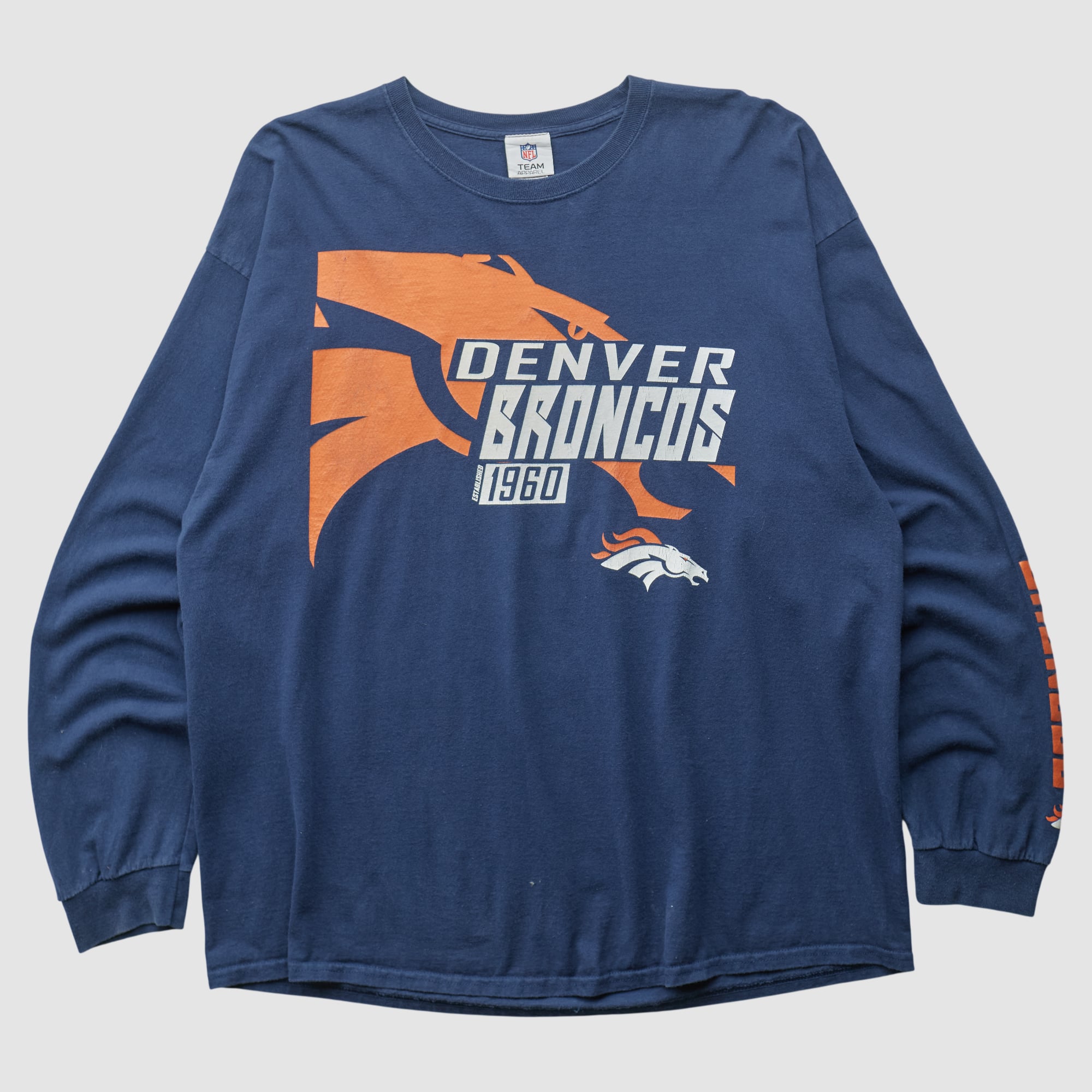 Denver Broncos NFL 2010s Long Sleeve T-shirt - Navy - 2XL