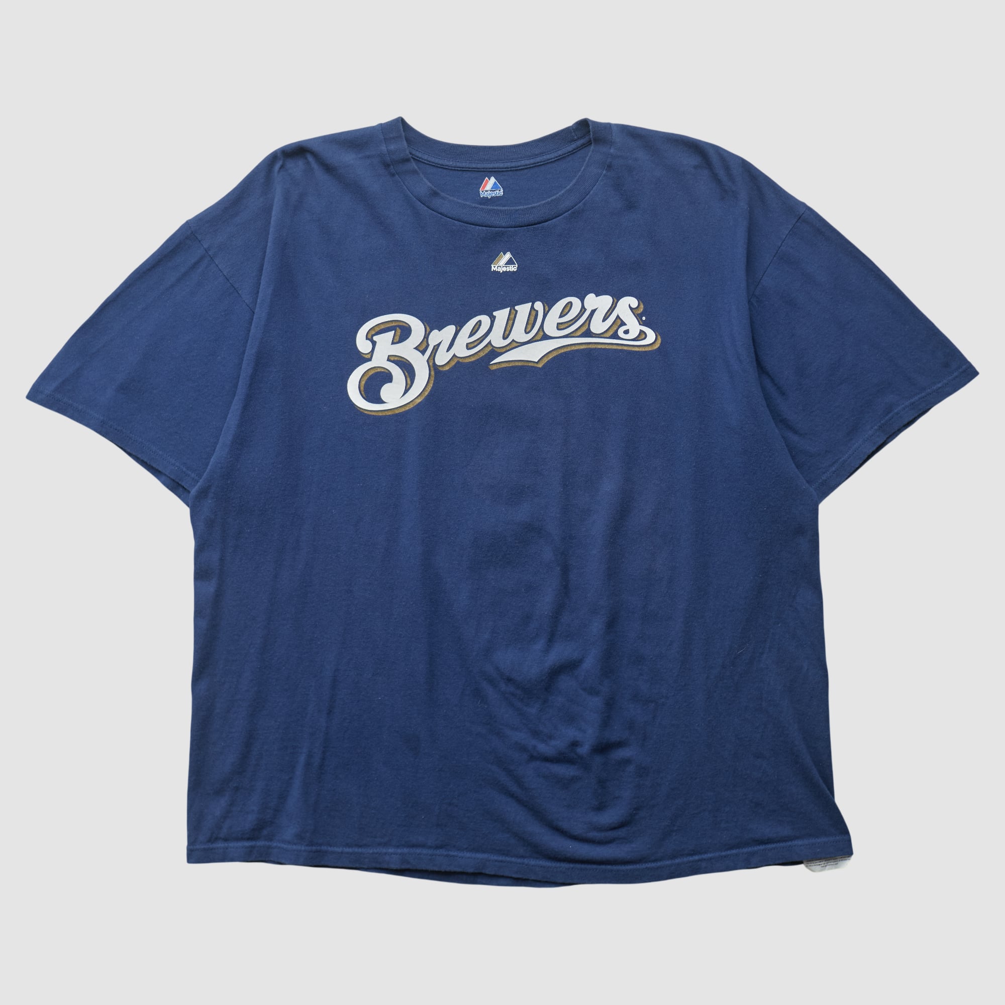 Milwaukee Brewers Majestic 2010s T-shirt - Navy - 2XL