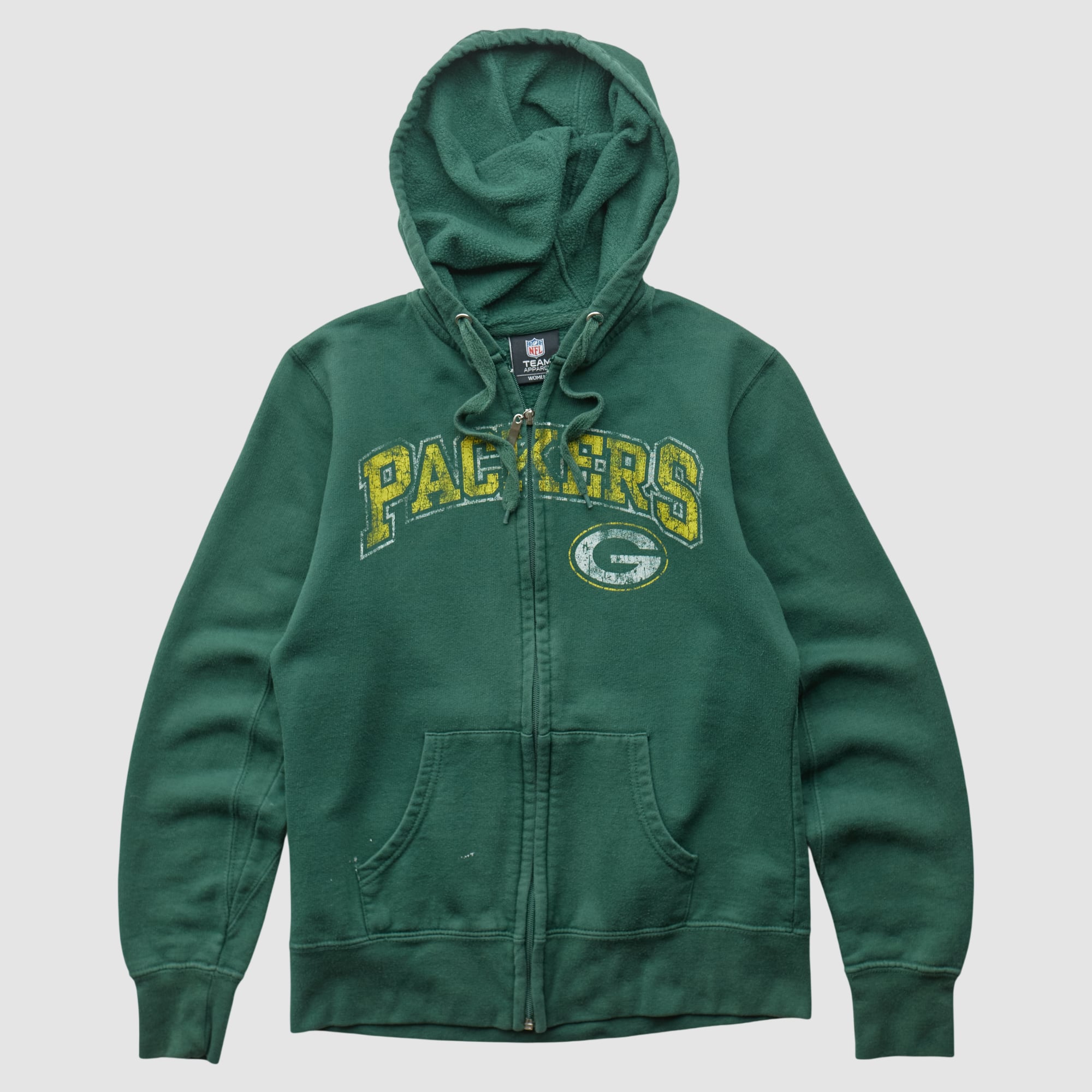 Green Bay Packers NFL 2010s Hooded Full Zip Sweatshirt - Green - XS