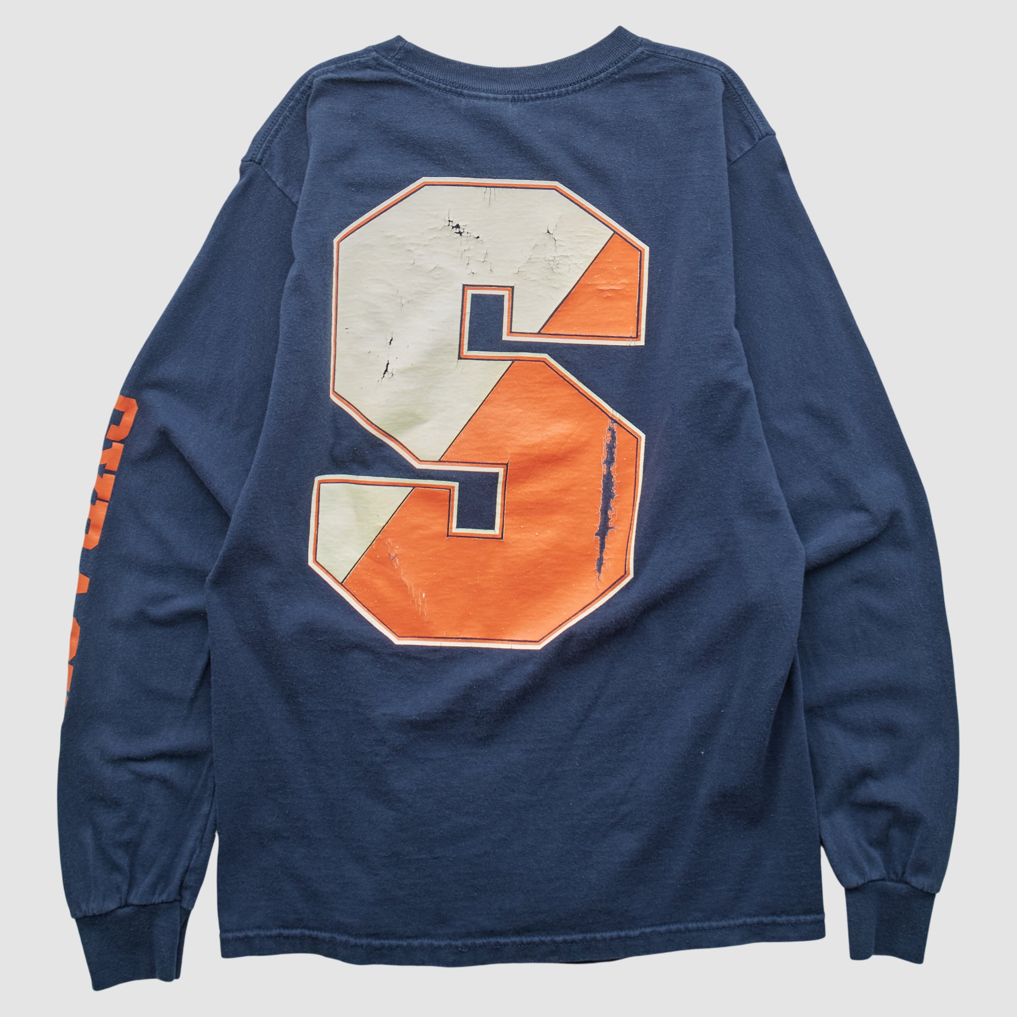 Syracuse Orange Gildan 2000s Long Sleeve T-shirt - Navy - XS