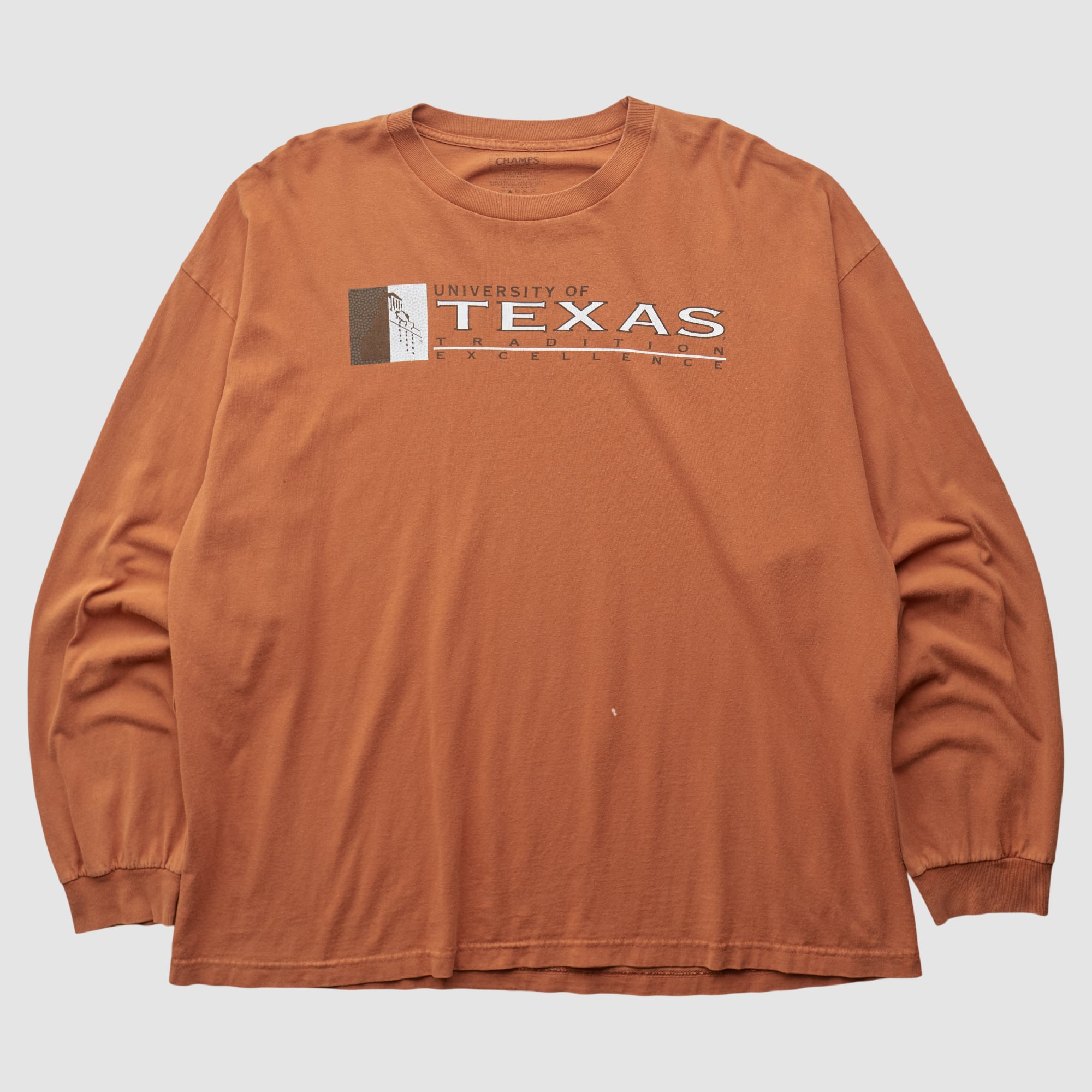 Texas Longhorns Champs 2000s Long Sleeve T-shirt - Orange - 3XL