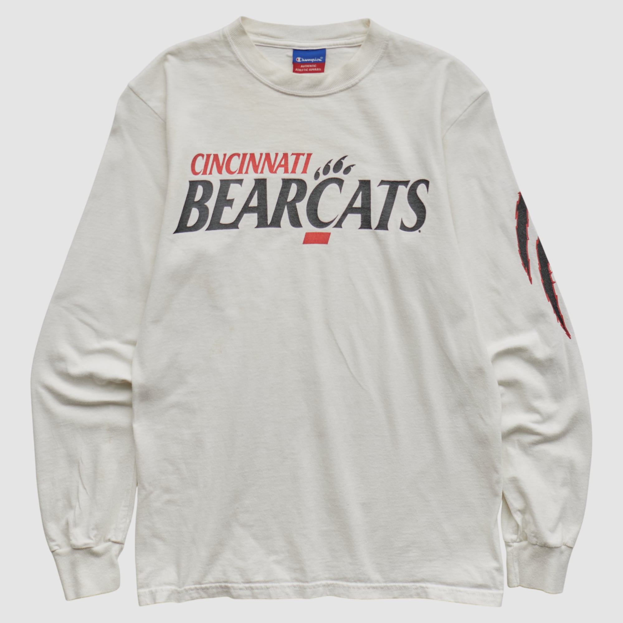 Cincinnati Bearcats Champion 2000s Long Sleeve T-shirt - White - XS